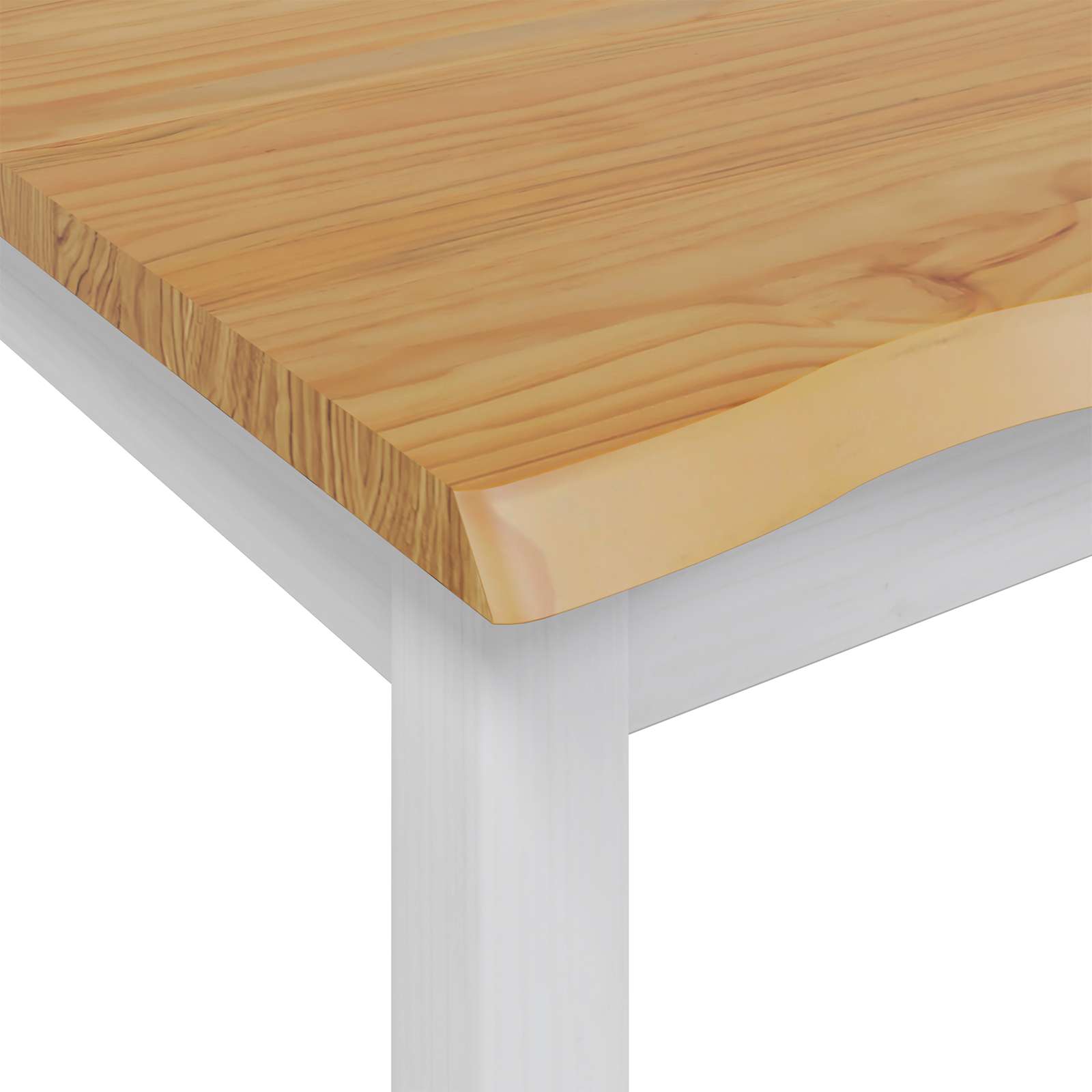 Table haute EKAI Blanc 112 x 70 x 91 cm Bois de pin massif
