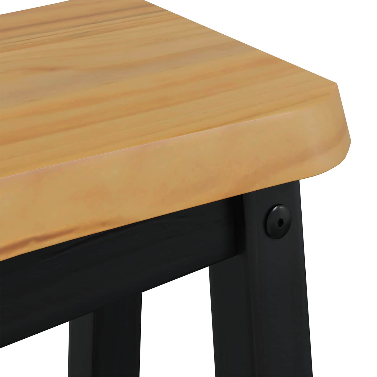 Tabouret de bar haut EKAI 2 pcs Noir 40 x 29 x 63 cm
