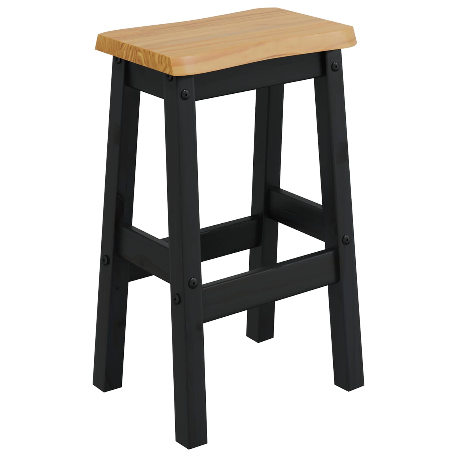 Tabouret de bar haut EKAI 2 pcs Noir 40 x 29 x 63 cm
