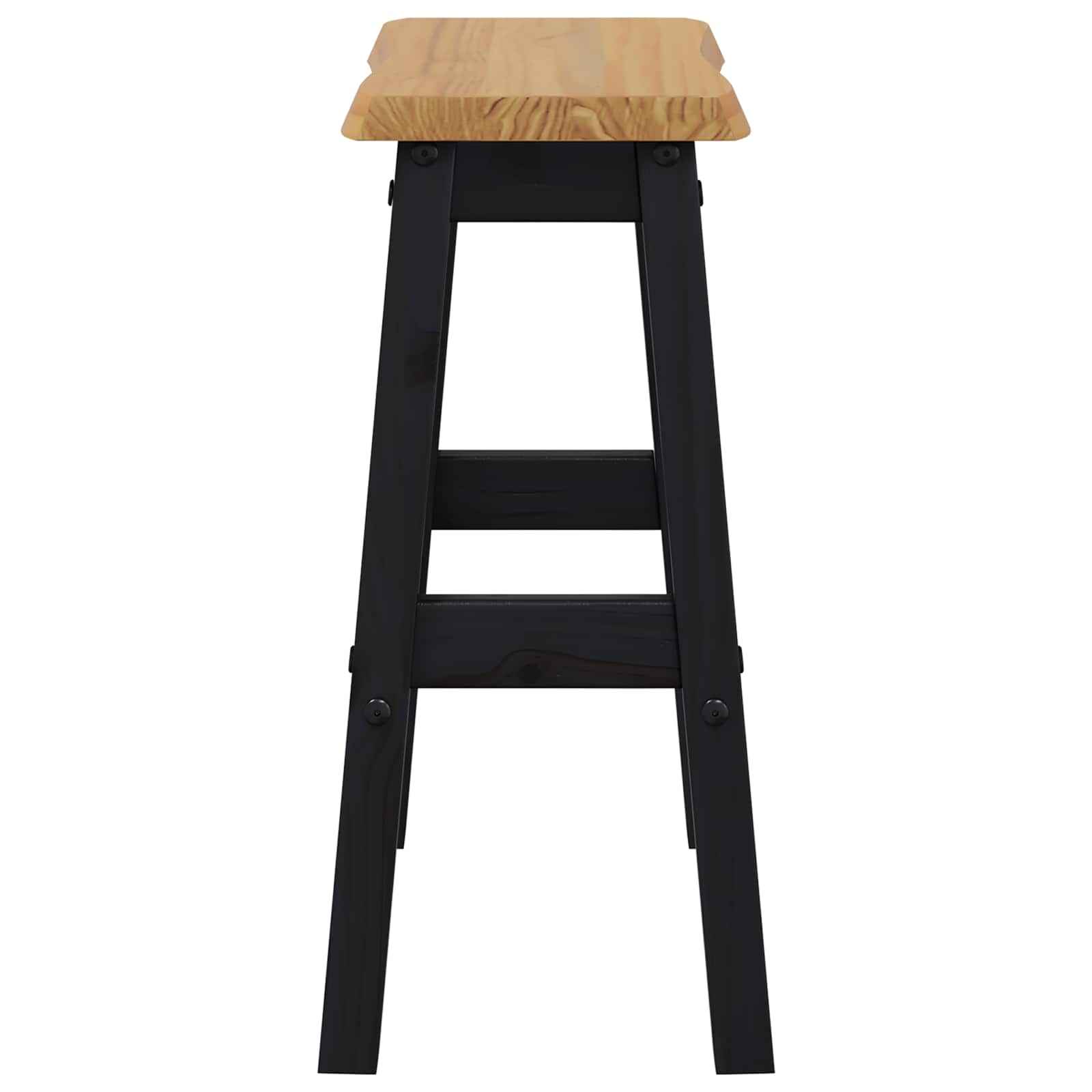 Tabouret de bar haut EKAI 2 pcs Noir 40 x 29 x 63 cm
