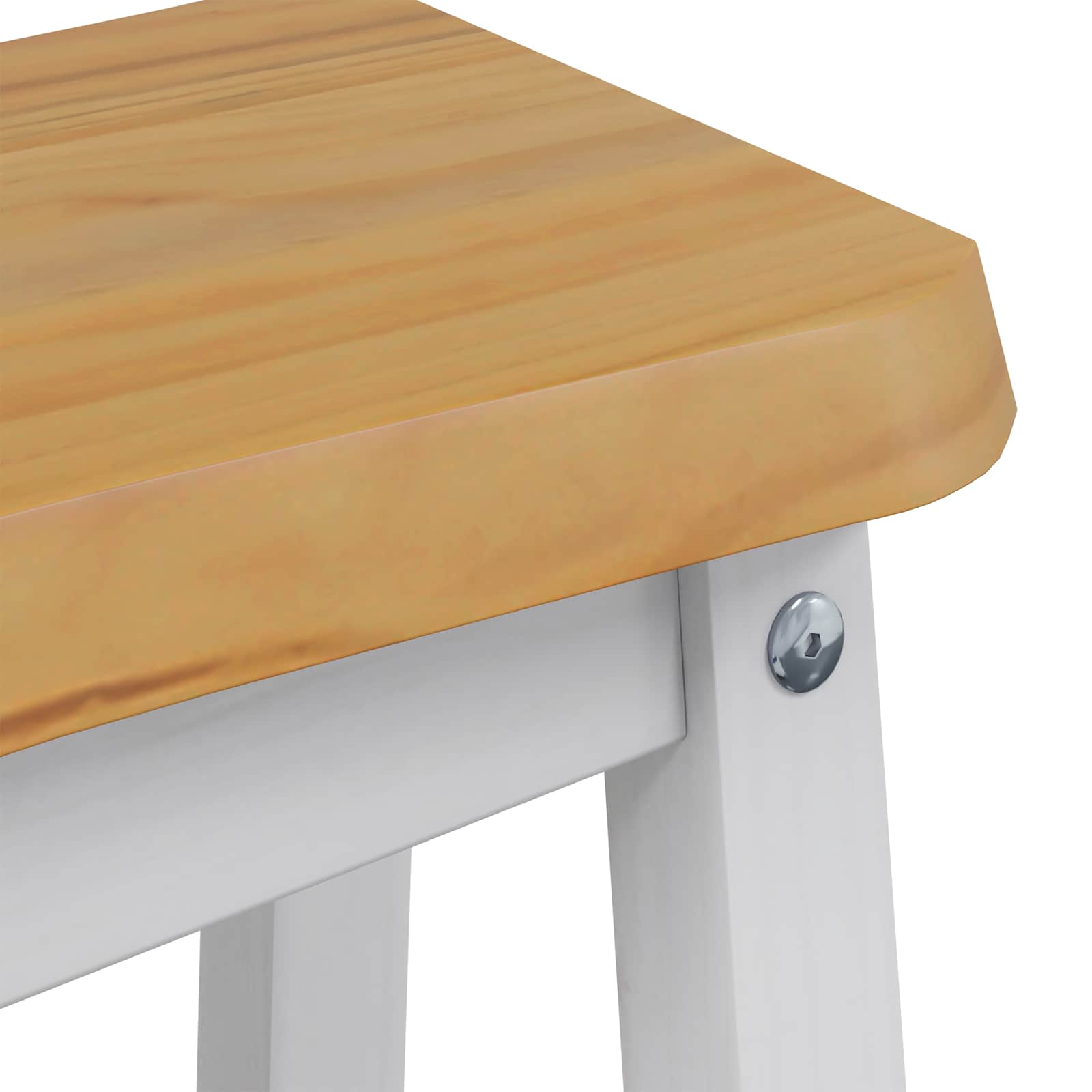 Tabouret de bar haut EKAI 2 pcs Blanc 40 x 29 x 63 cm