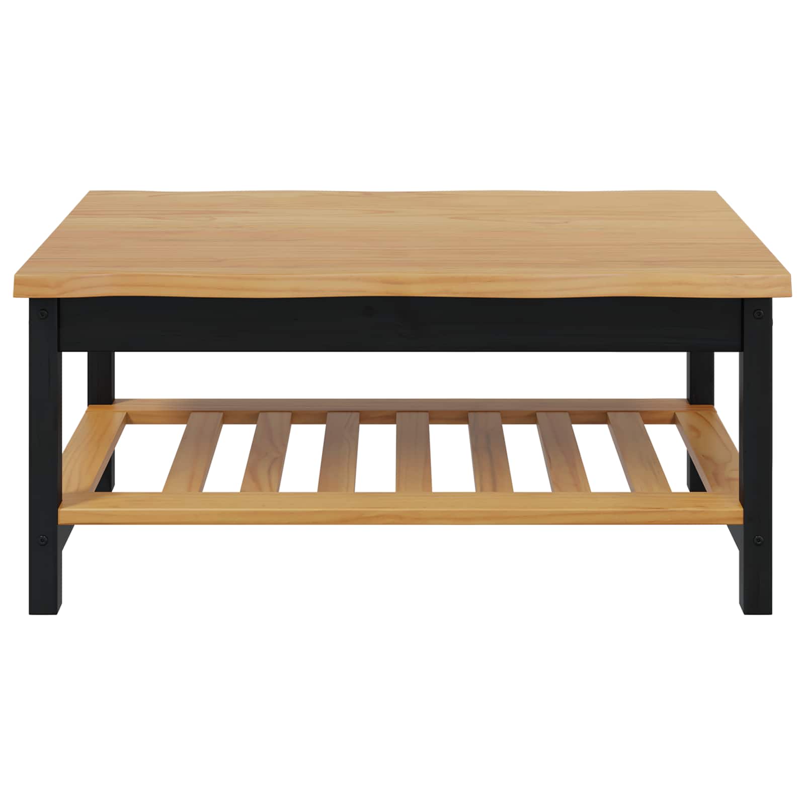 Table basse EKAI Noir 100 x 60 x 45,5 cm Bois de pin massif
