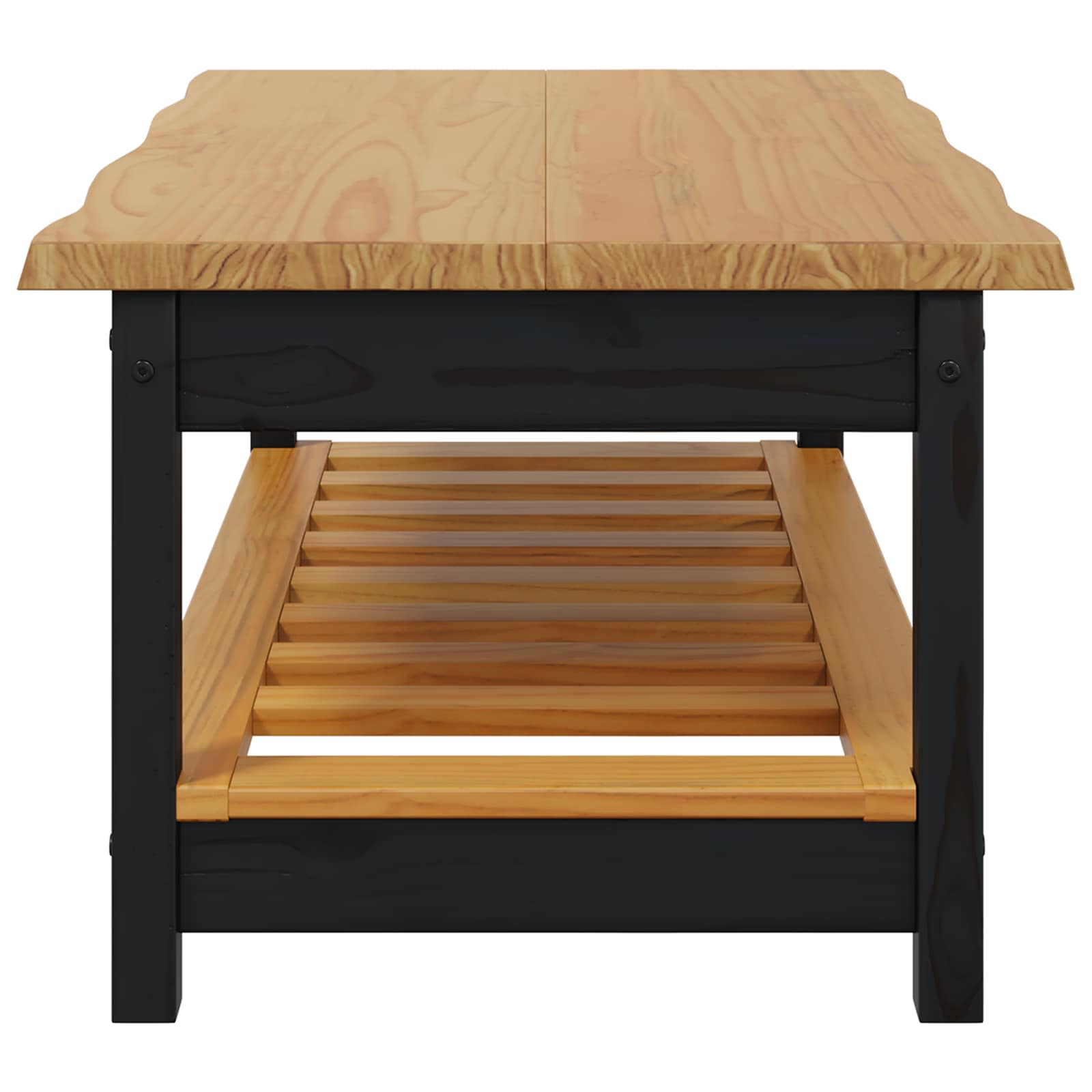 Table basse EKAI Noir 100 x 60 x 45,5 cm Bois de pin massif