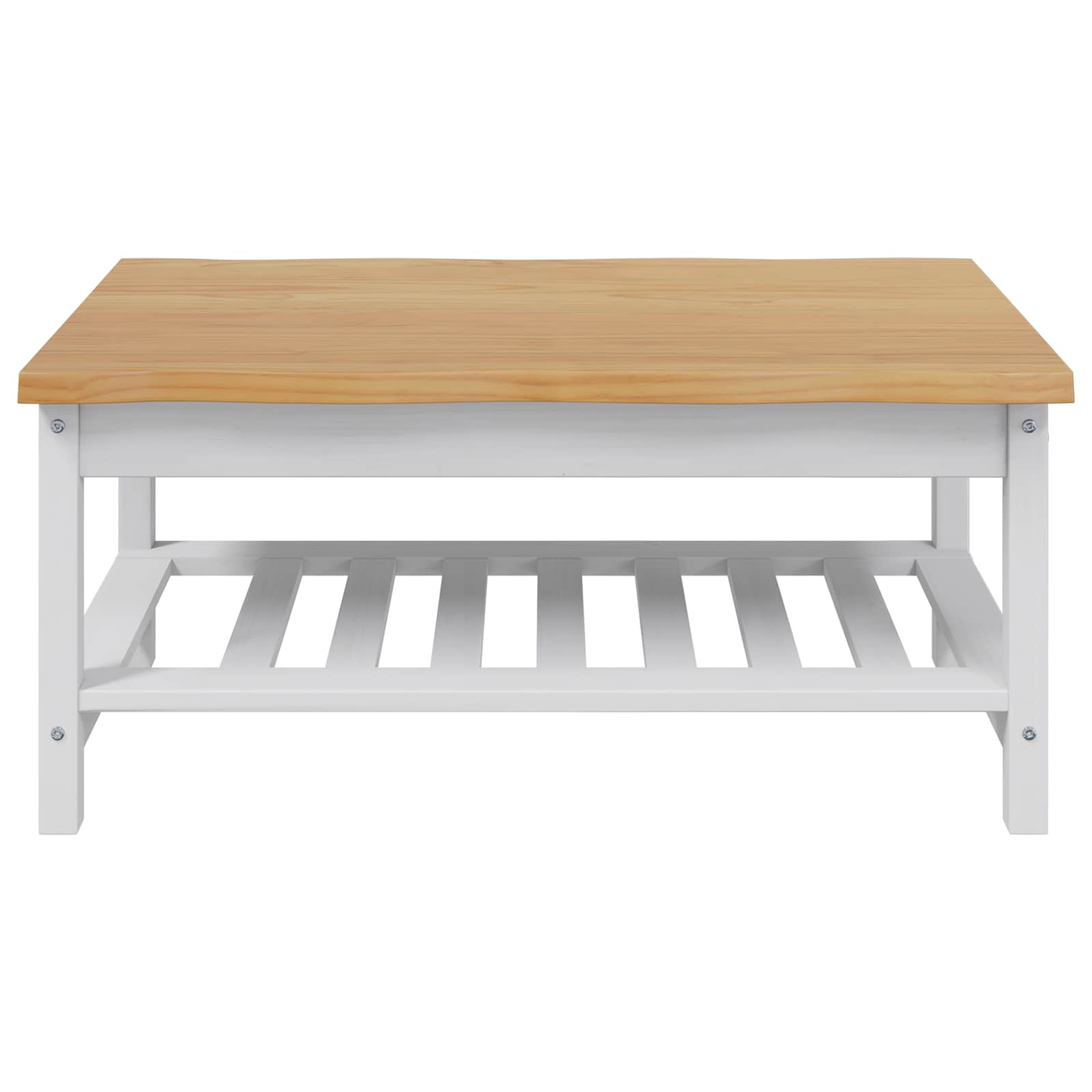 Table basse EKAI Blanc 100 x 60 x 45,5 cm Bois de pin massif