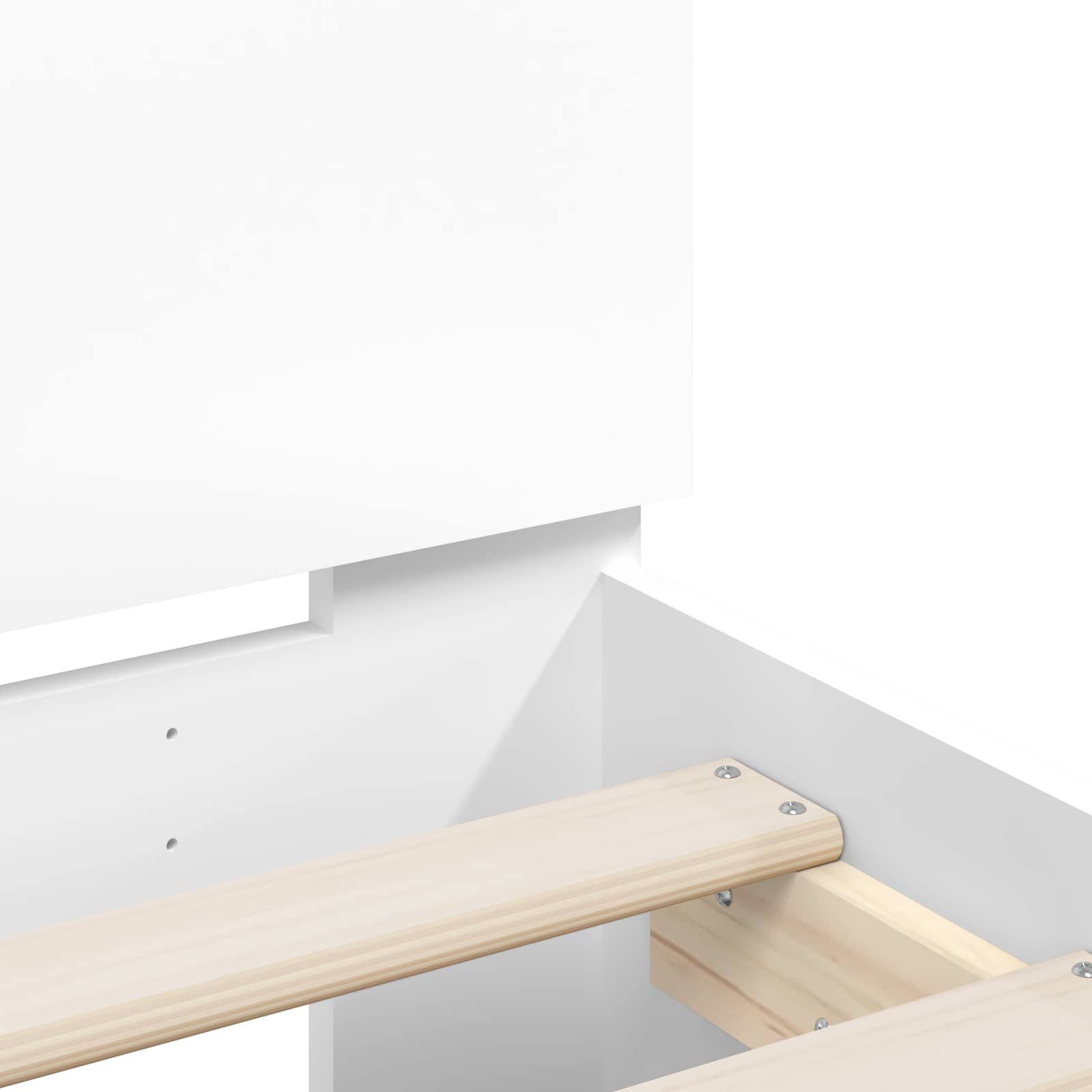 Cadre de lit avec LED Blanc 80 x 200 cm Bois d'ingénierie - XIOS