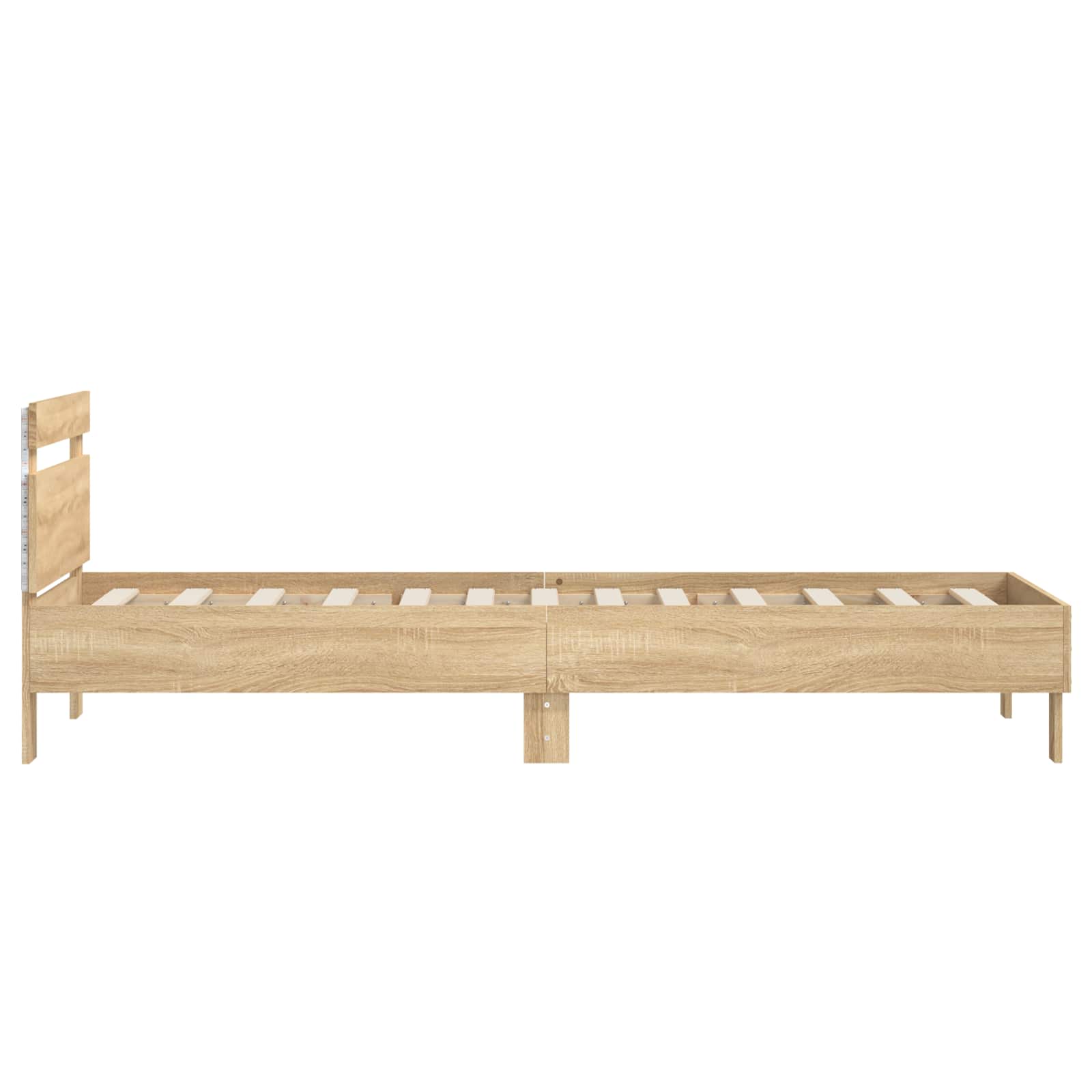 Cadre de lit avec LED Chêne Sonoma 80 x 200 cm - XIOS
