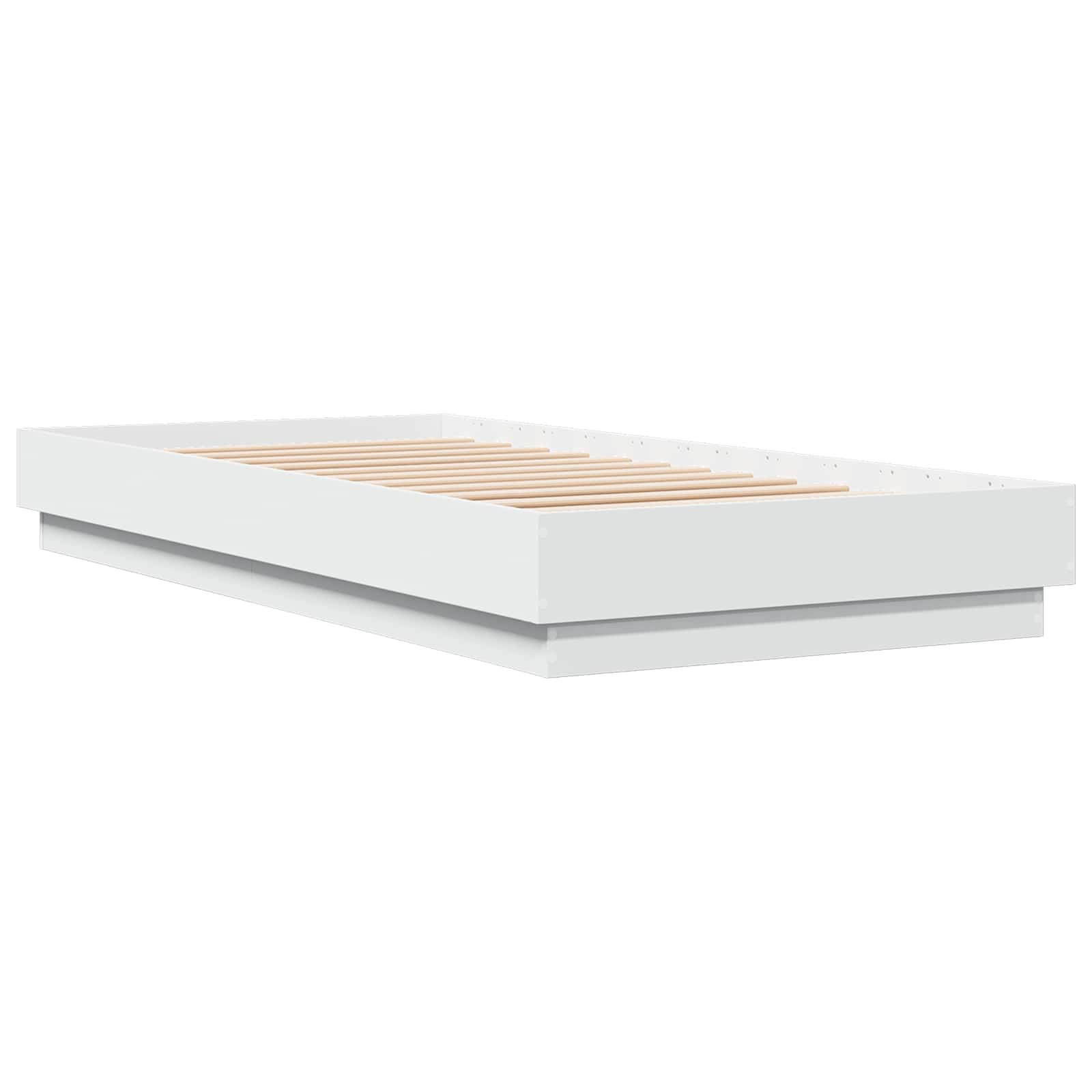 Cadre de lit avec LED Blanc 80 x 200 cm Bois d'ingénierie - XIOS
