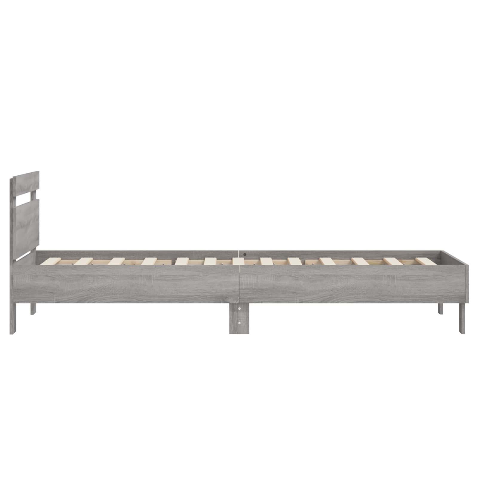 Cadre de lit avec tête de lit Sonoma gris 80 x 200 cm - XIOS