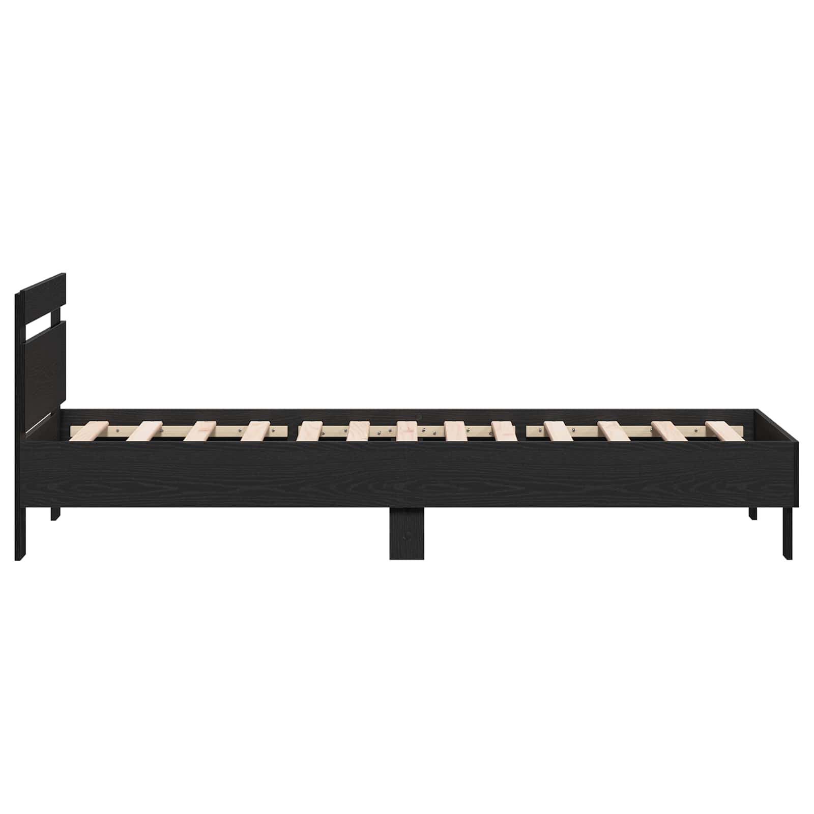 Cadre de lit avec tête de lit Chêne noir 80 x 200 cm - XIOS