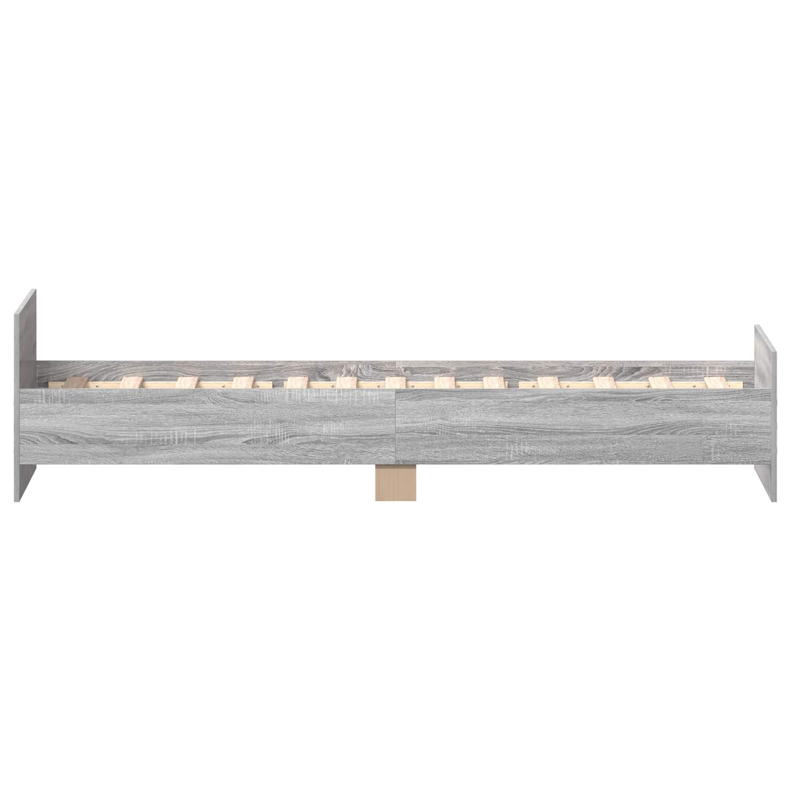 Cadre de lit avec tête de lit Sonoma gris 80 x 200 cm - XIOS