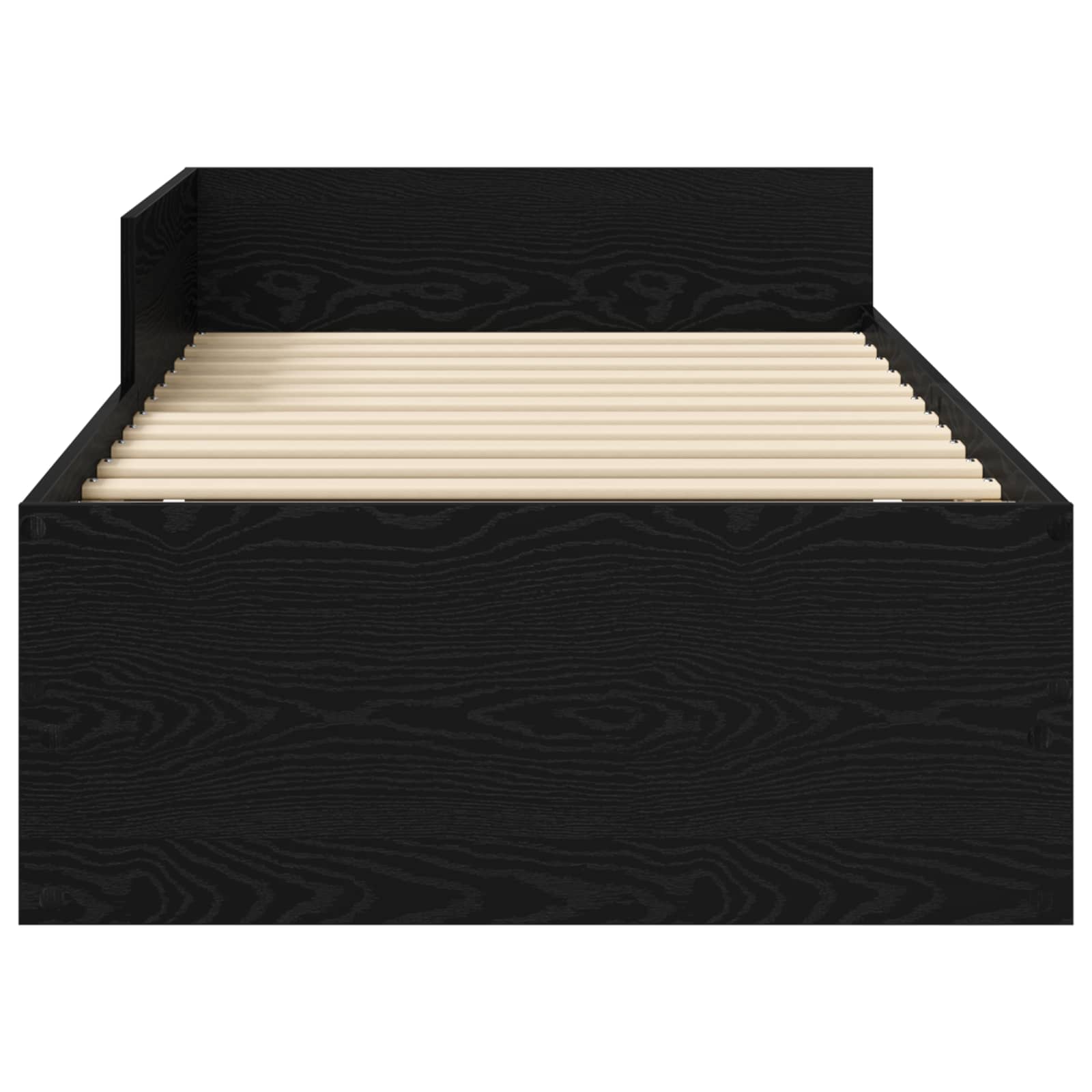 Cadre de lit avec tête de lit Chêne noir 80 x 200 cm