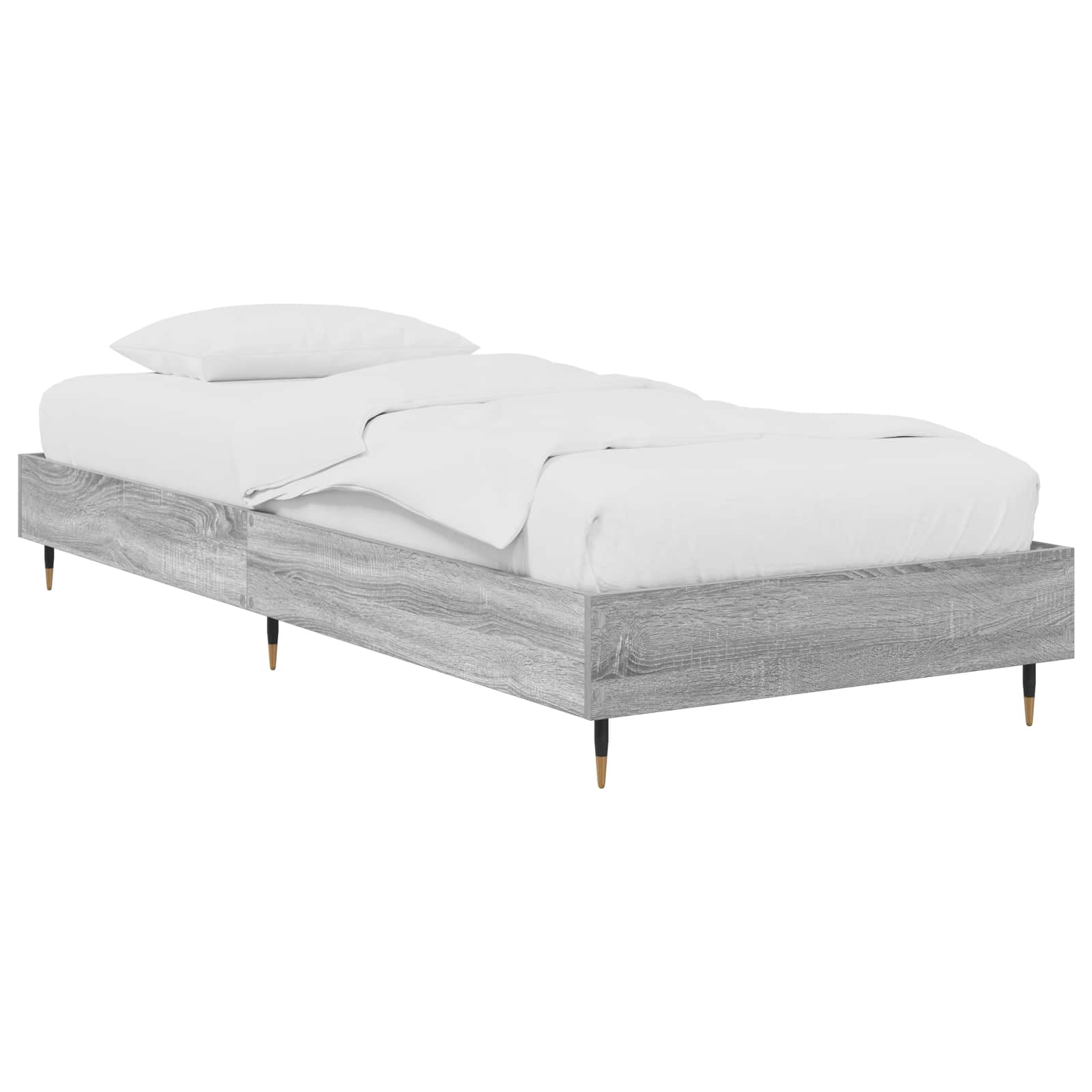 Cadre de lit Sonoma gris 80 x 200 cm Bois d'ingénierie - XIOS