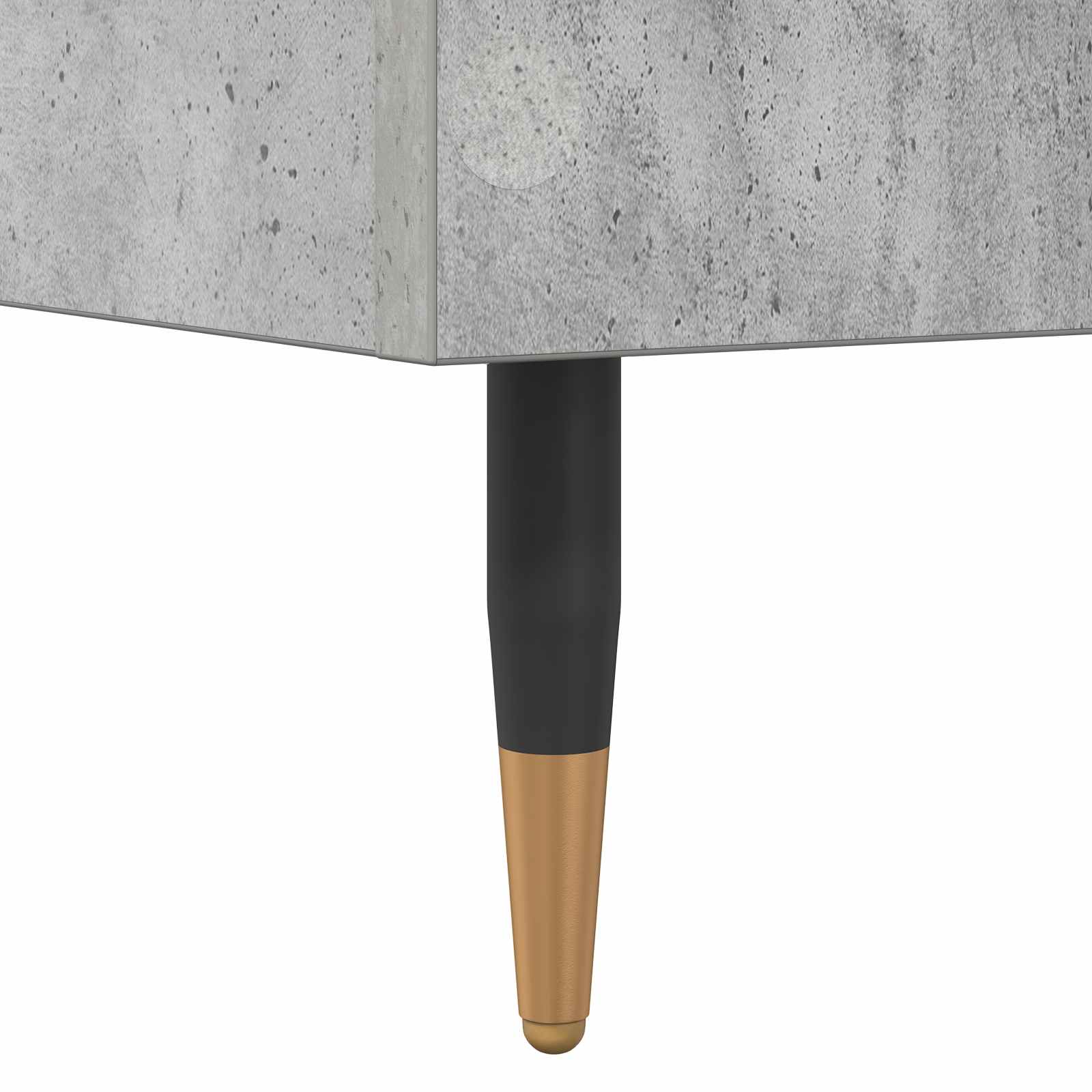 Cadre de lit Gris béton 80 x 200 cm Bois d'ingénierie - XIOS