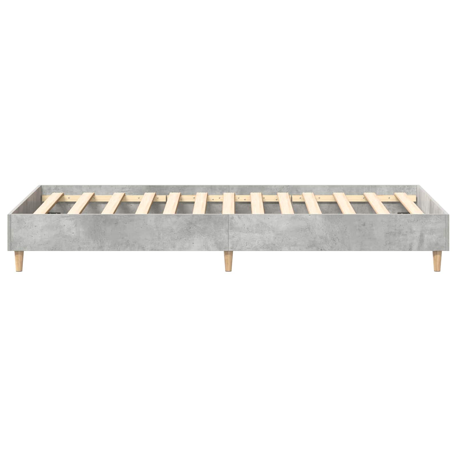 Cadre de lit Gris béton 80 x 200 cm Bois d'ingénierie - XIOS