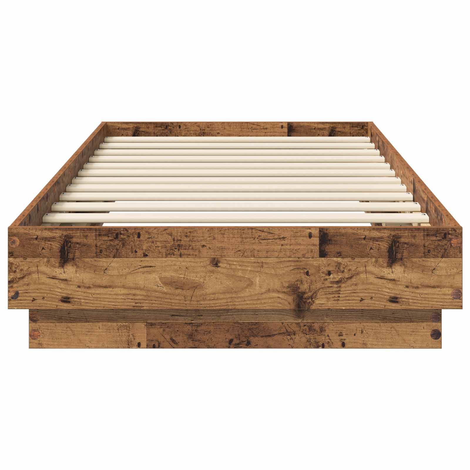 Cadre de lit au sol Bois ancien 80 x 200 cm Bois d'ingénierie - XIOS