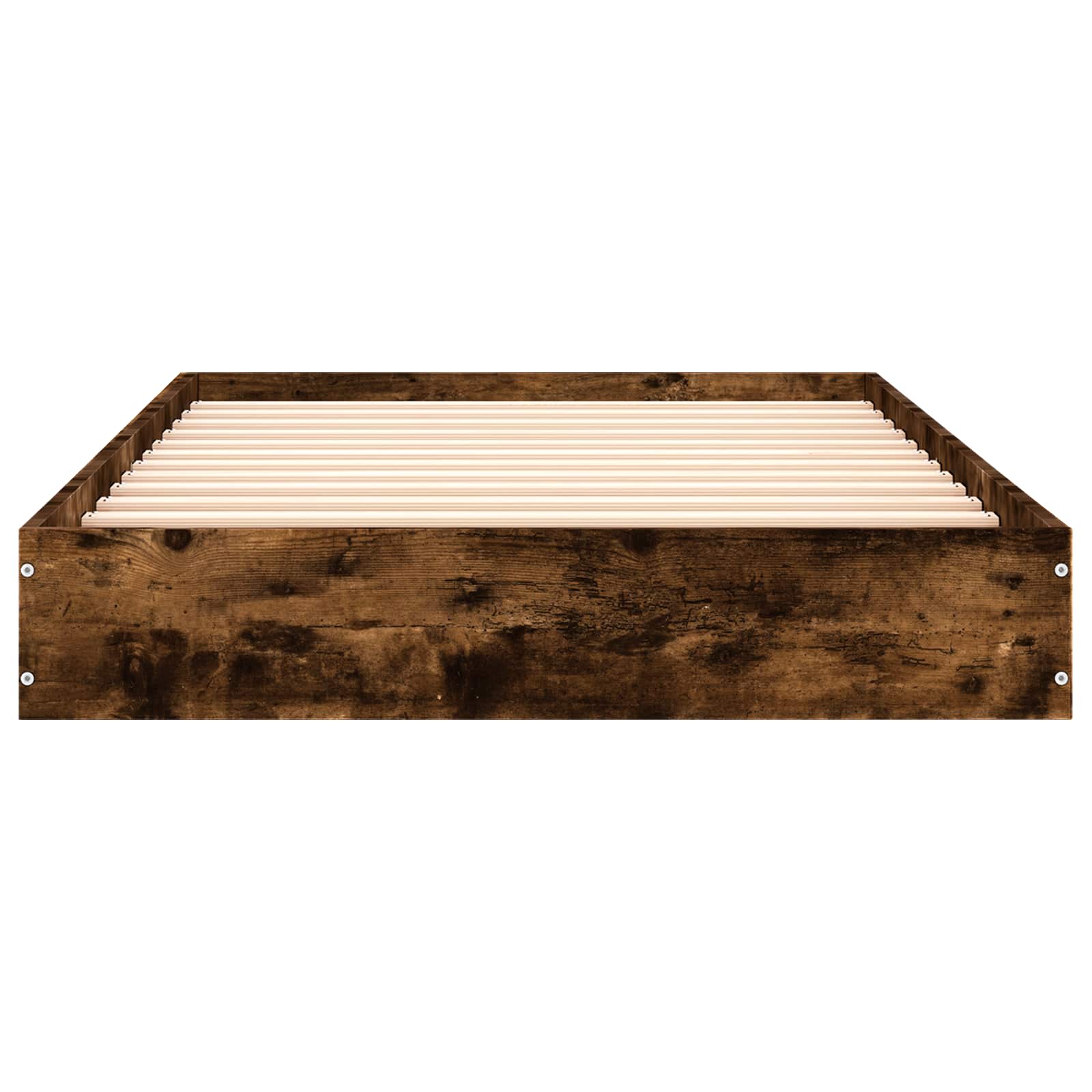 Cadre de lit au sol Chêne fumé 80 x 200 cm Bois d'ingénierie - XIOS