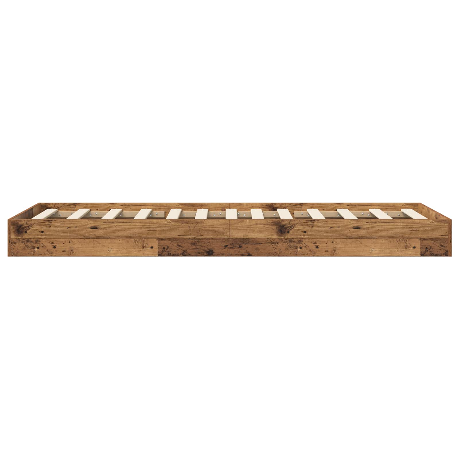 Cadre de lit au sol Bois ancien 80 x 200 cm Bois d'ingénierie - XIOS