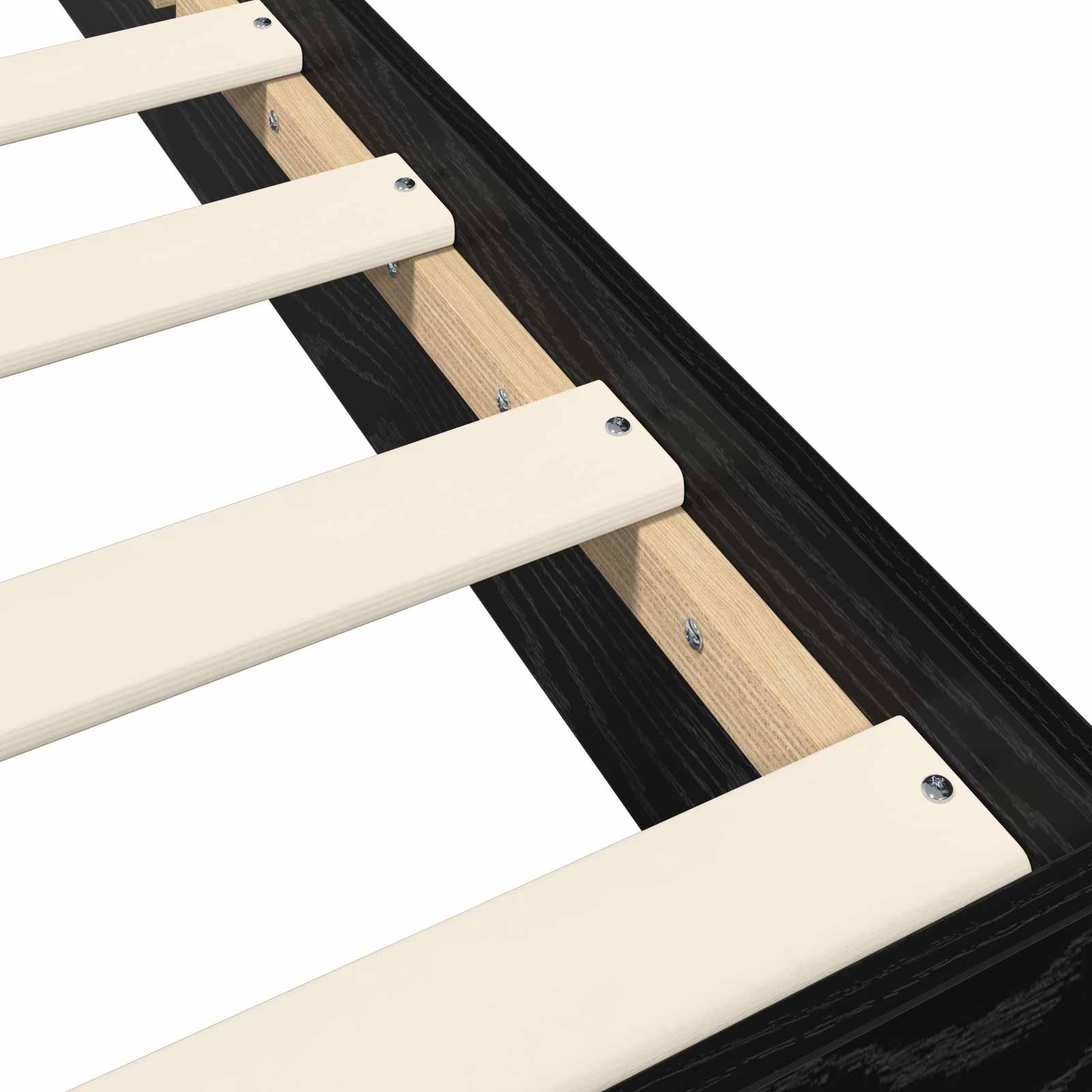 Cadre de lit au sol Chêne noir 80 x 200 cm Bois d'ingénierie - XIOS