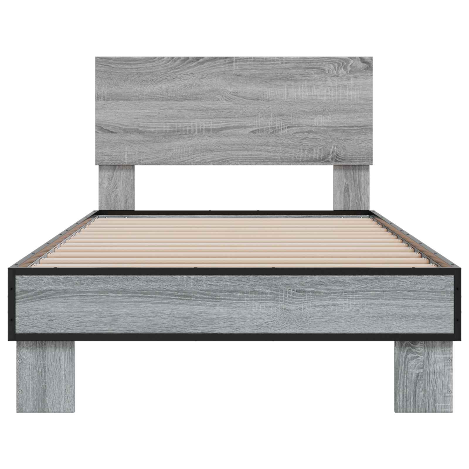 Cadre de lit avec tête de lit Sonoma gris 80 x 200 cm - XIOS