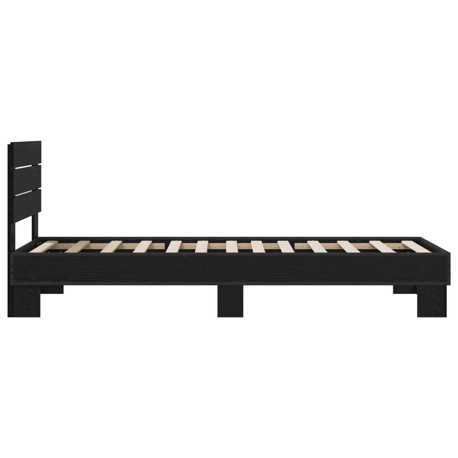 Cadre de lit avec tête de lit Chêne noir 80 x 200 cm - XIOS