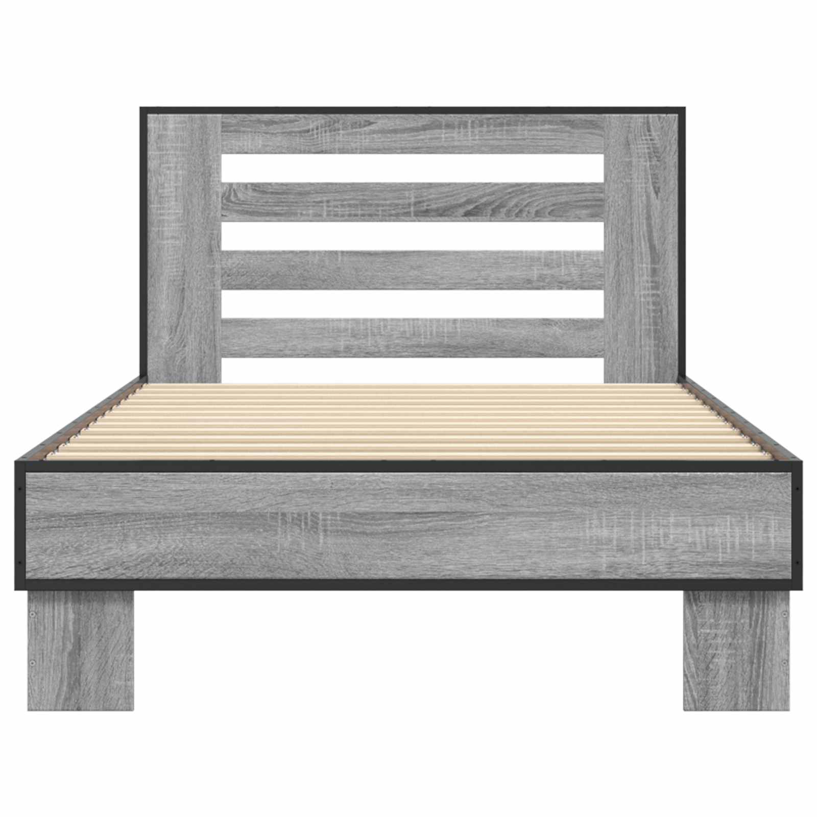 Cadre de lit avec tête de lit Sonoma gris 80 x 200 cm - XIOS