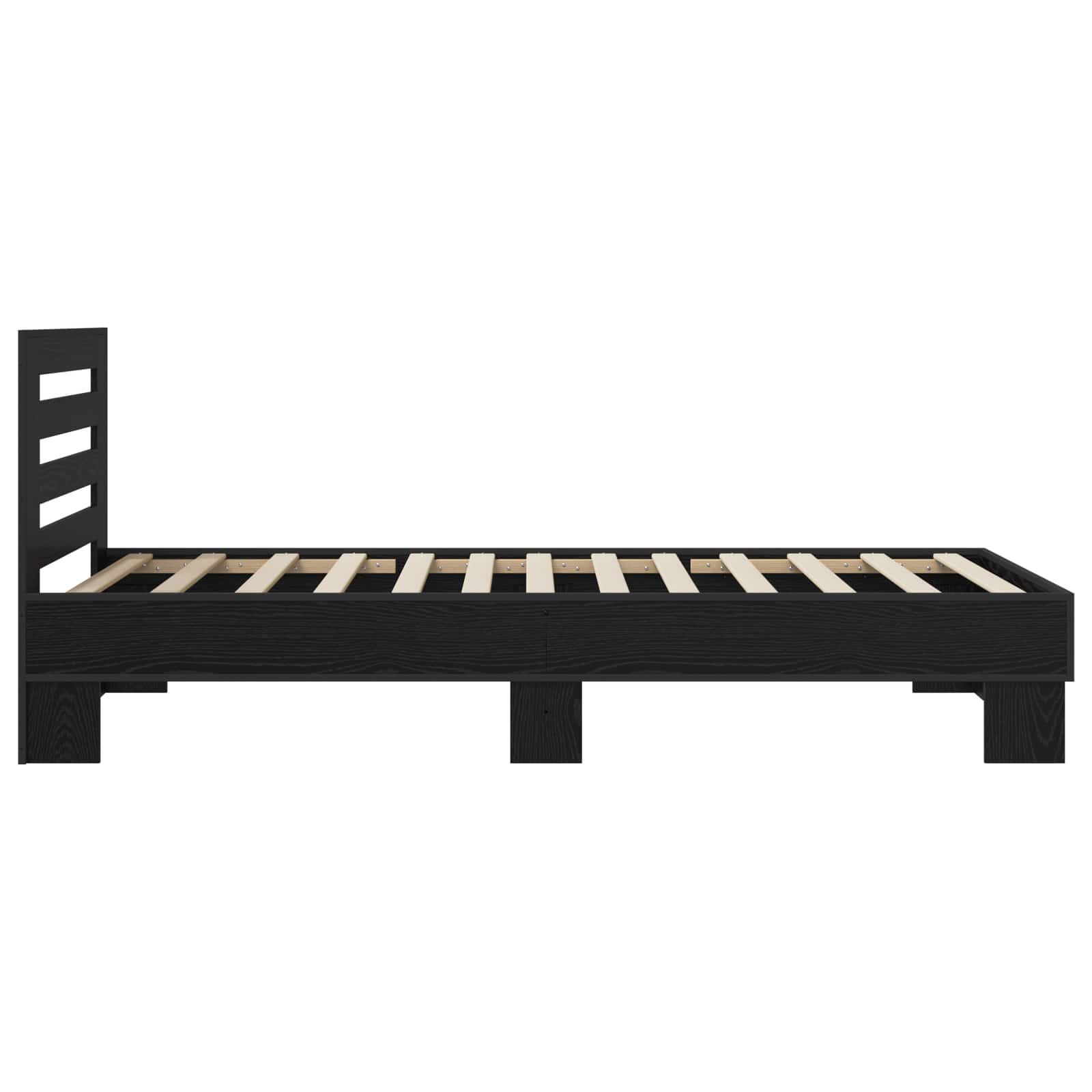 Cadre de lit avec tête de lit Chêne noir 80 x 200 cm - XIOS