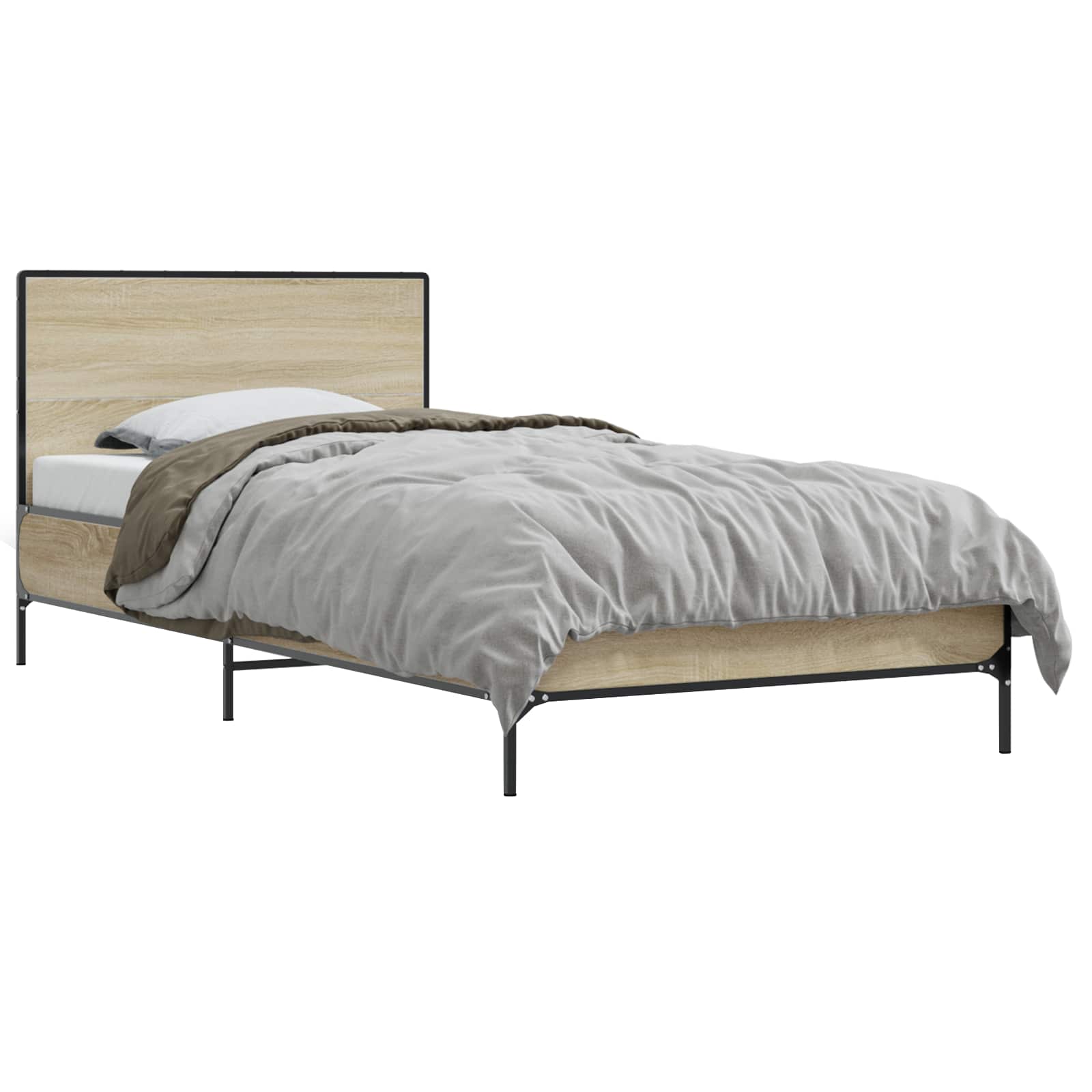 Cadre de lit avec tête de lit Chêne Sonoma 80 x 200 cm - XIOS