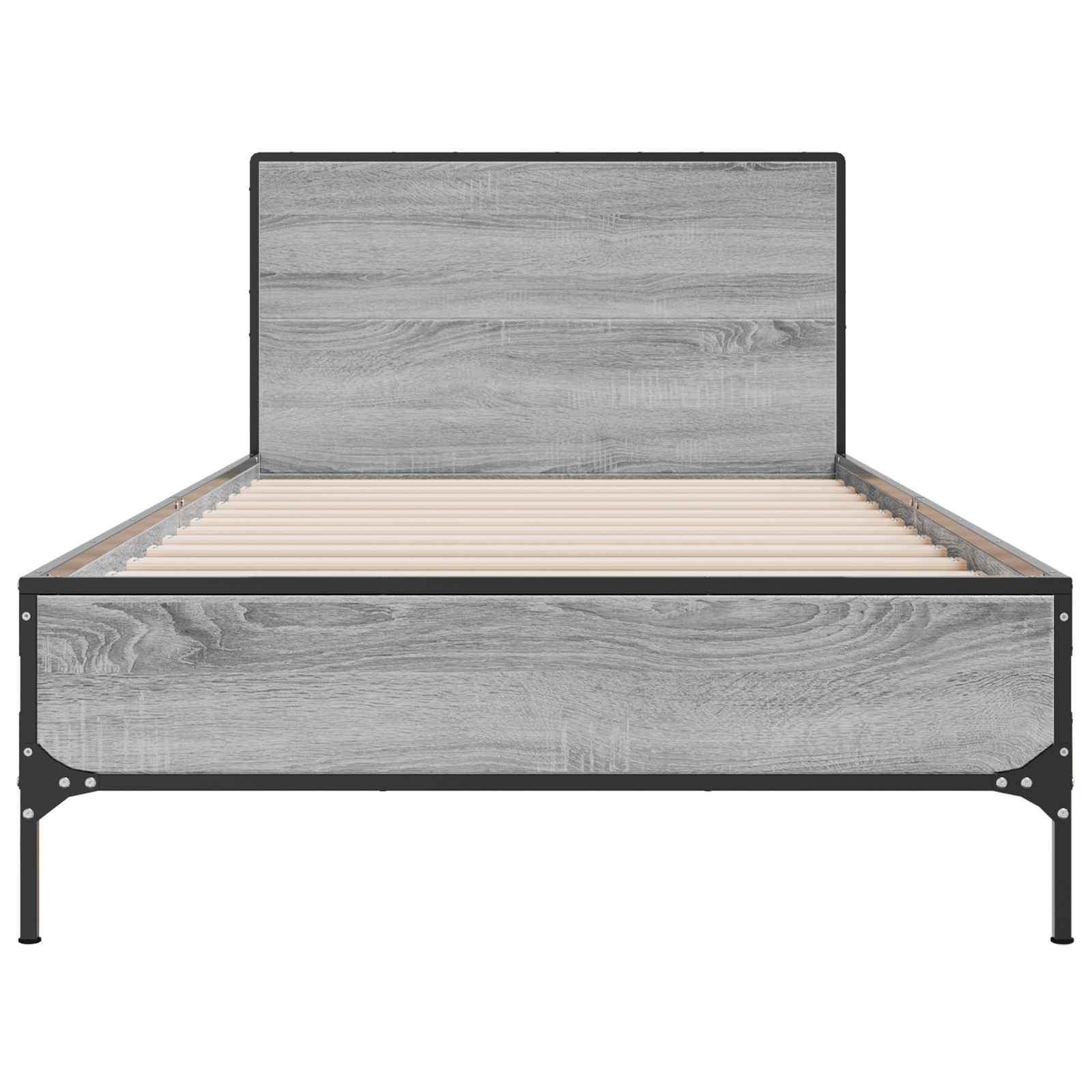 Cadre de lit avec tête de lit Sonoma gris 80 x 200 cm - XIOS