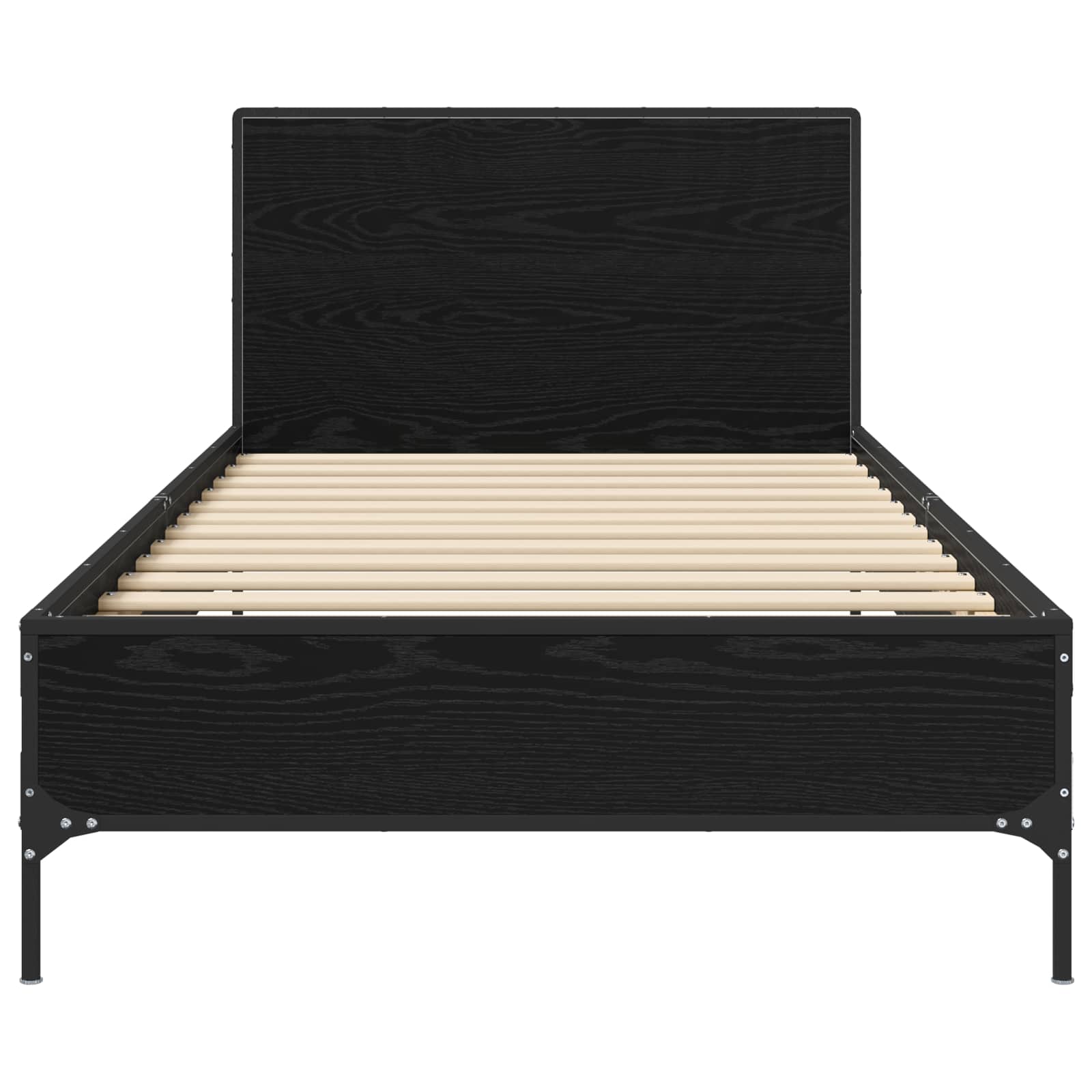 Cadre de lit avec tête de lit Chêne noir 80 x 200 cm - XIOS