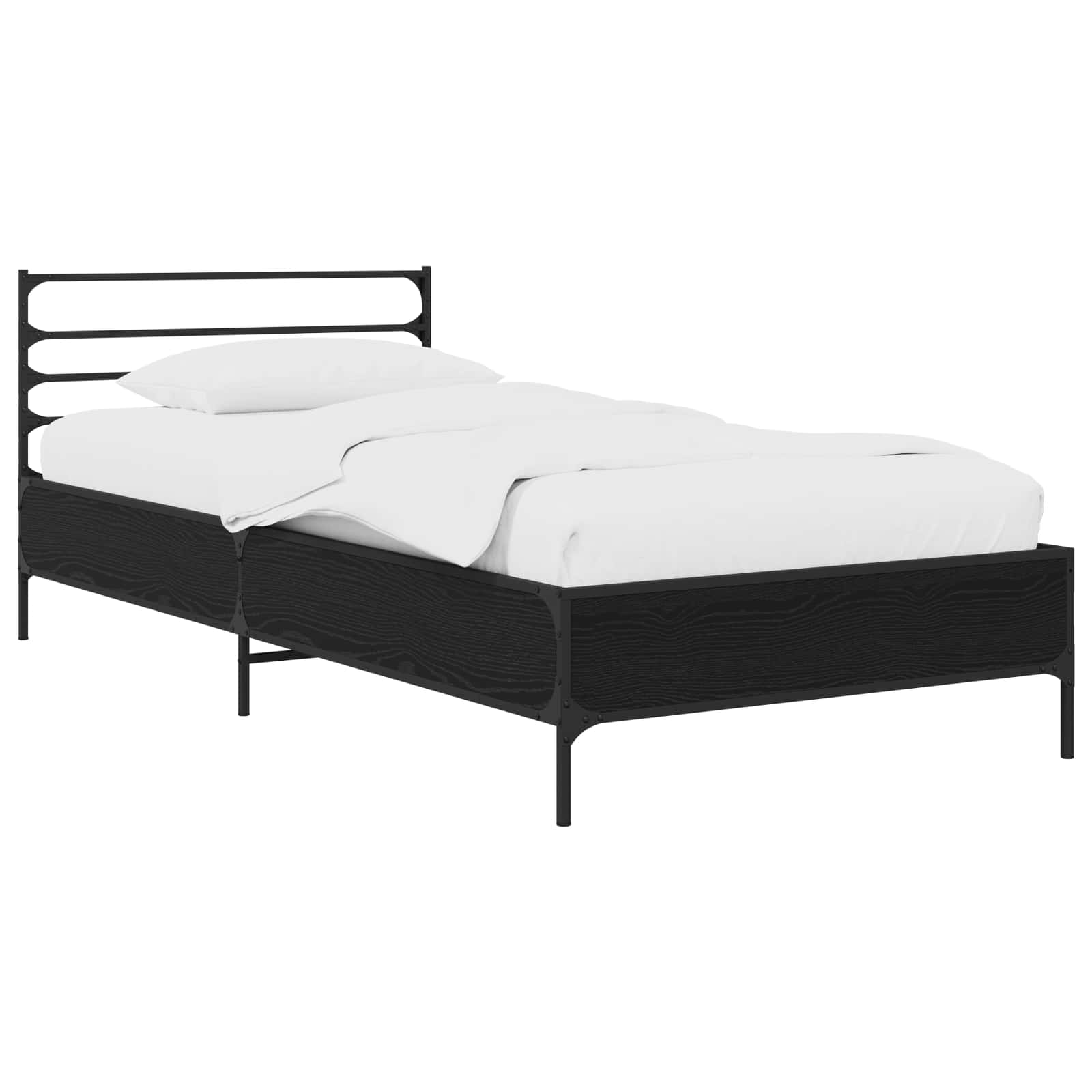 Cadre de lit Chêne noir 80 x 200 cm Bois d'ingénierie - XIOS