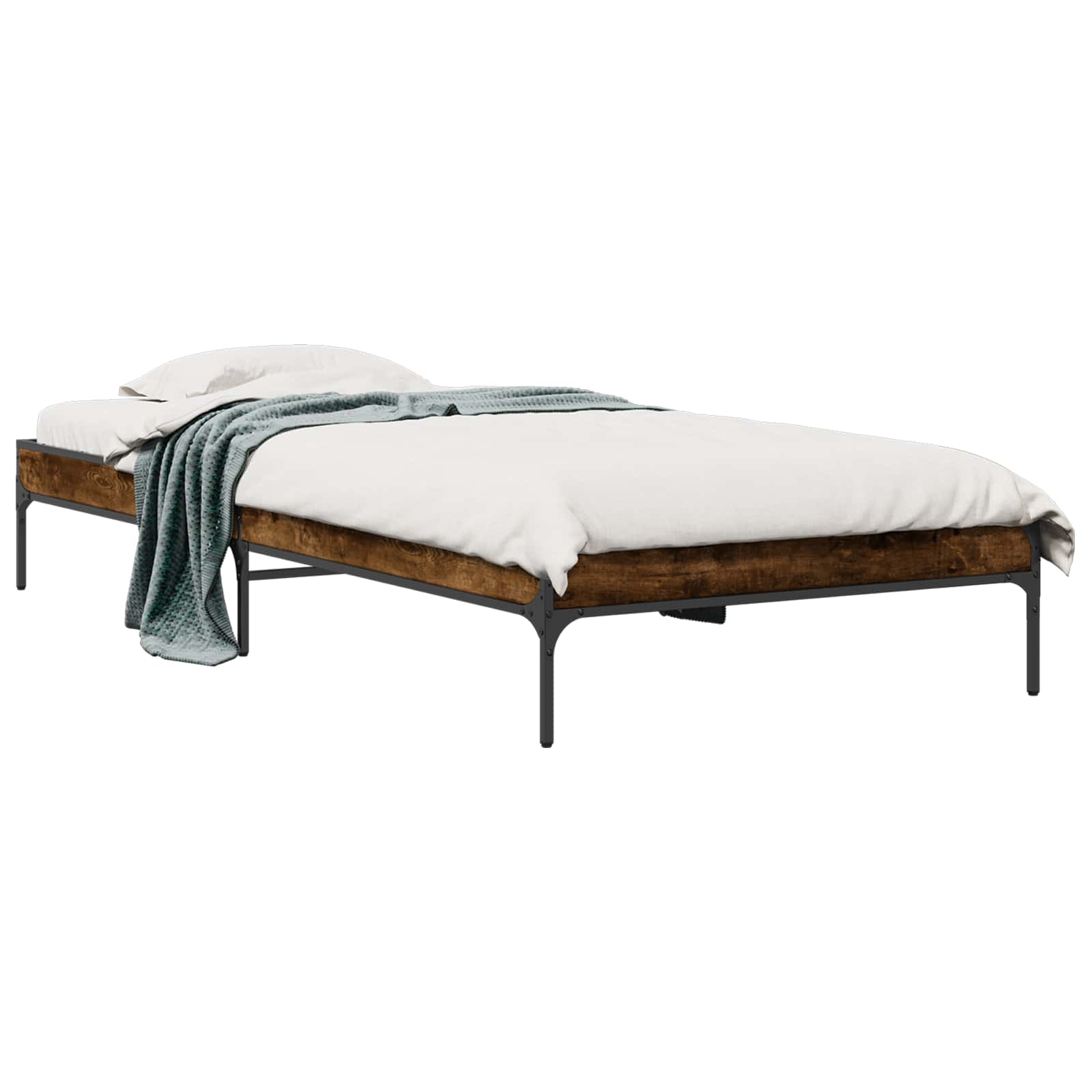 Cadre de lit Chêne Fumé 80 x 200 cm Bois d'ingénierie - XIOS