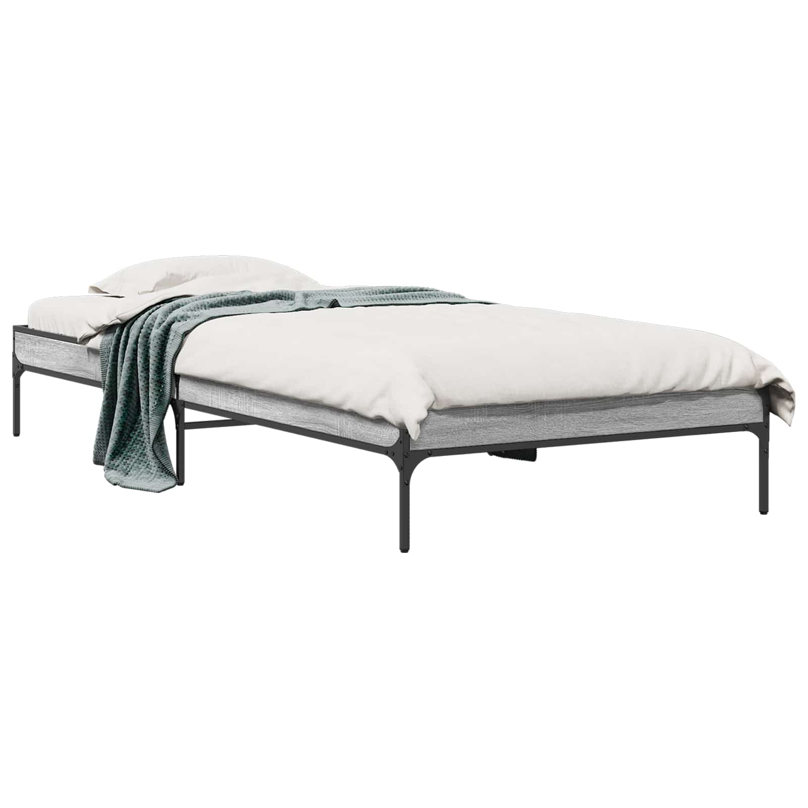 Cadre de lit Sonoma gris 80 x 200 cm Bois d'ingénierie - XIOS