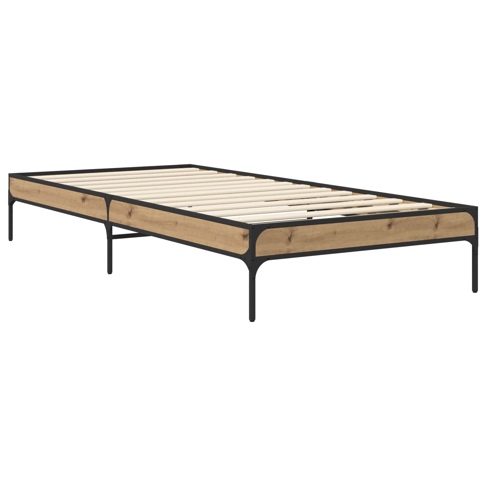Cadre de lit Chêne artisanal 80 x 200 cm Bois d'ingénierie - XIOS