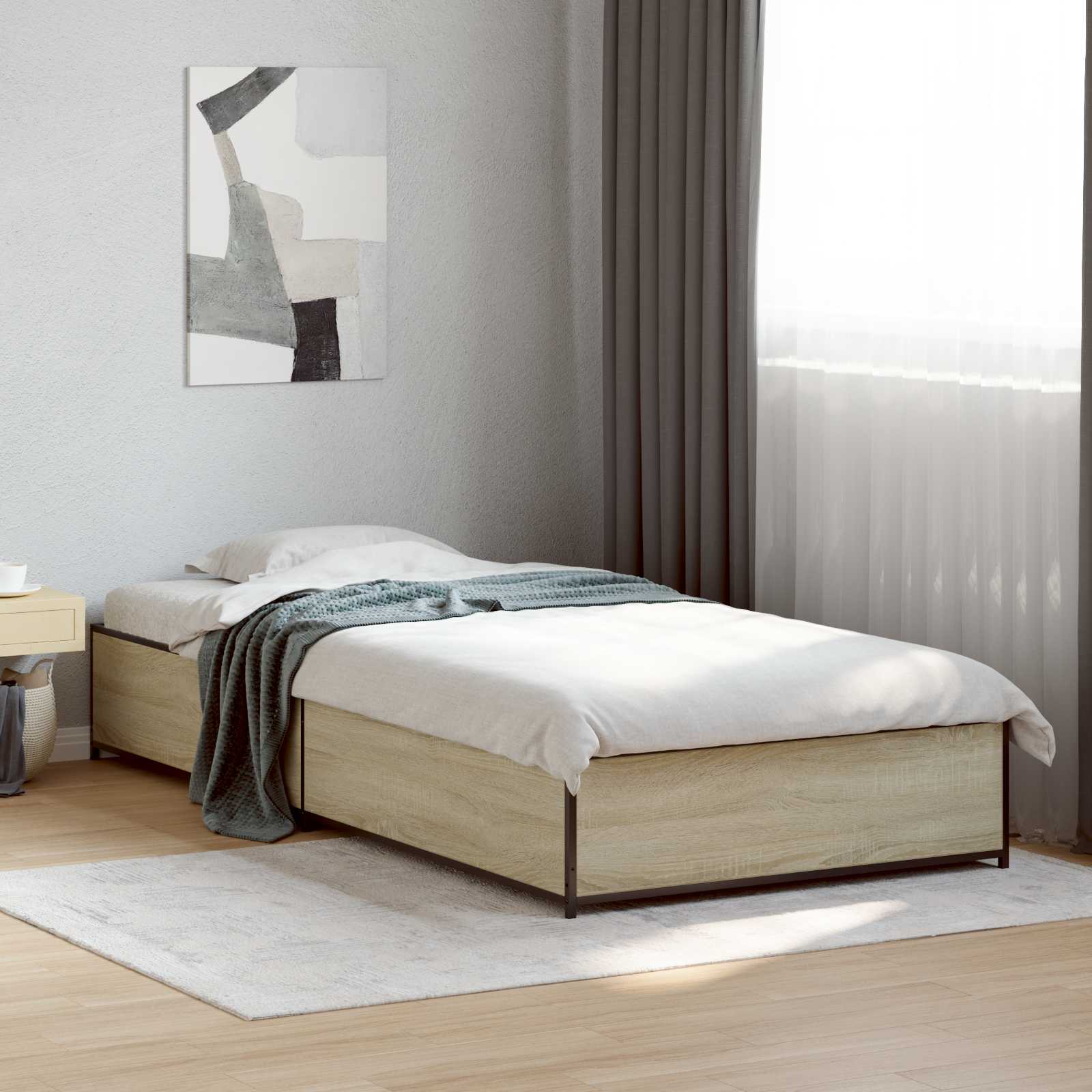 Cadre de lit Chêne Sonoma 80 x 200 cm Bois d'ingénierie - XIOS
