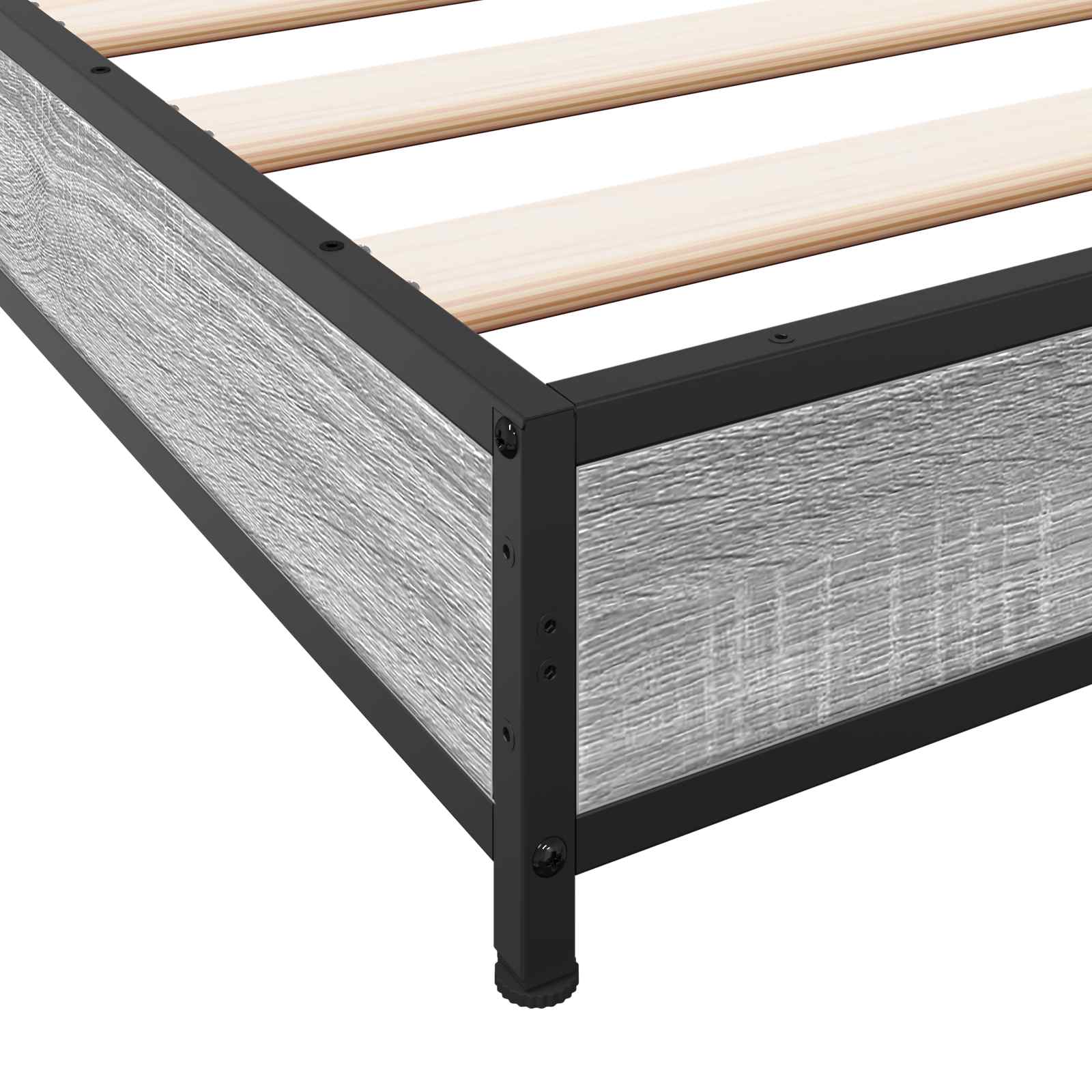 Cadre de lit Sonoma gris 80 x 200 cm Bois d'ingénierie - XIOS