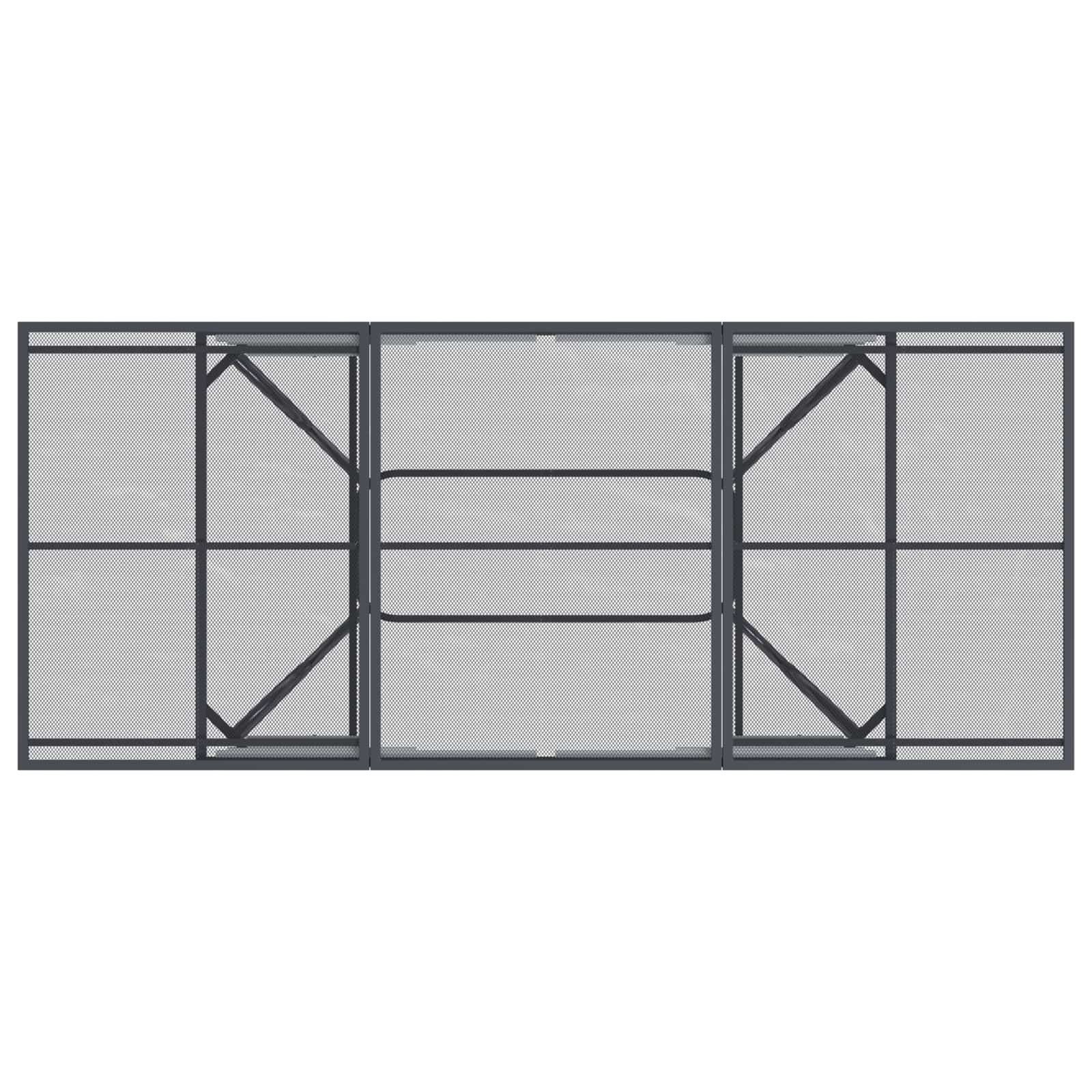 Ensemble de salle à manger pour jardin 7 pcs Anthracite Acier - XIOS