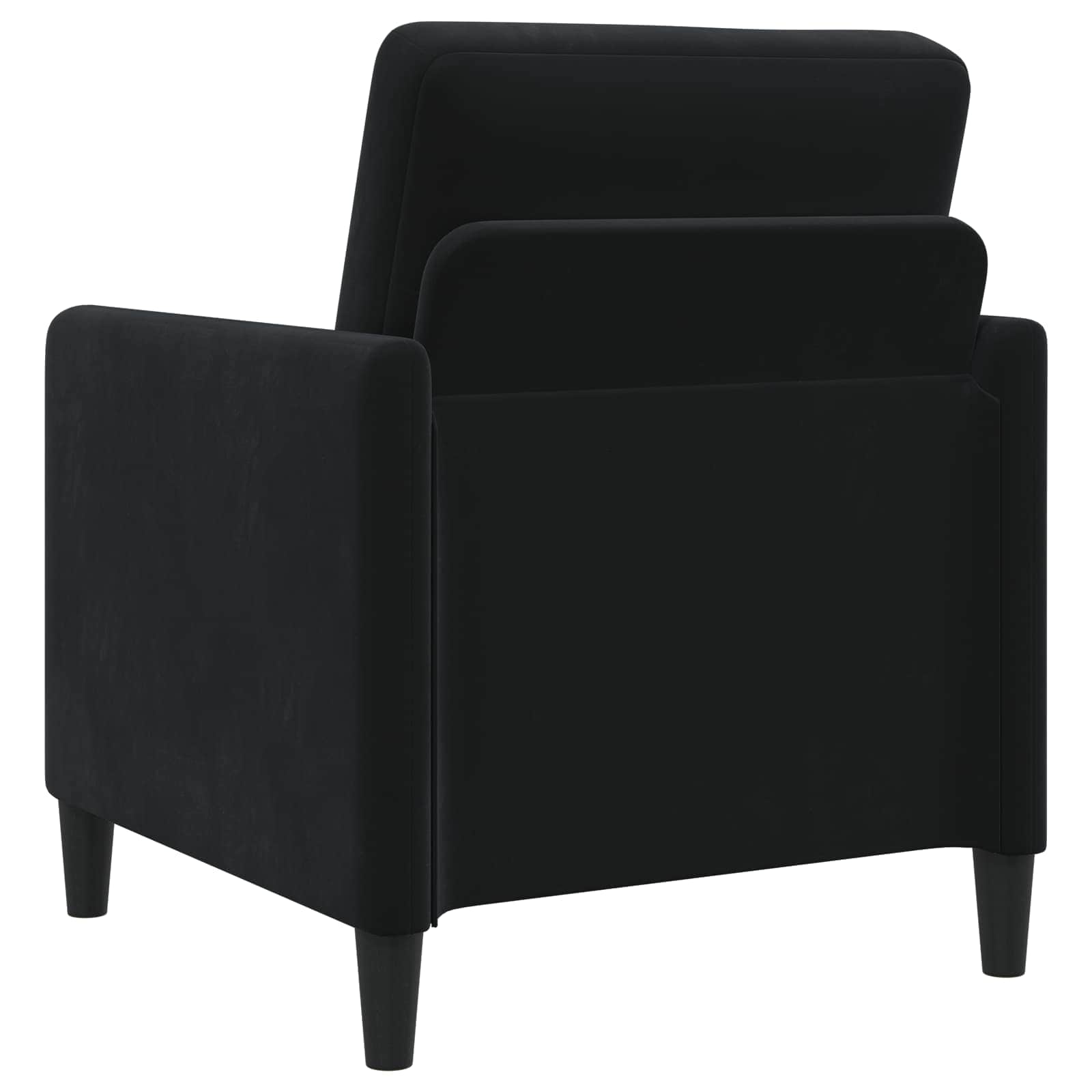 Canapé avec rangement 2 pc Noir Polyester