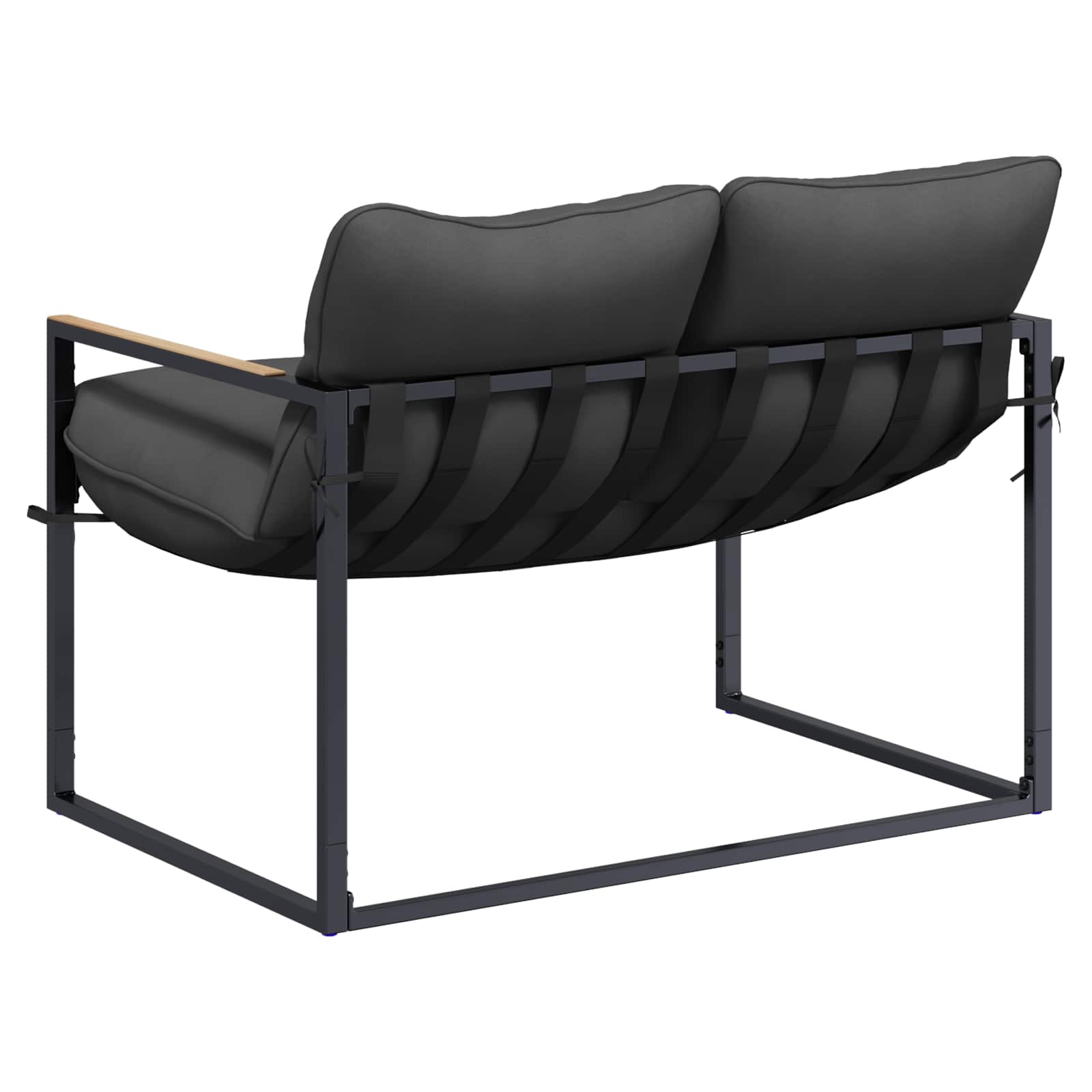 Ensemble de canapé de jardin Noir et anthracite Acier - XIOS