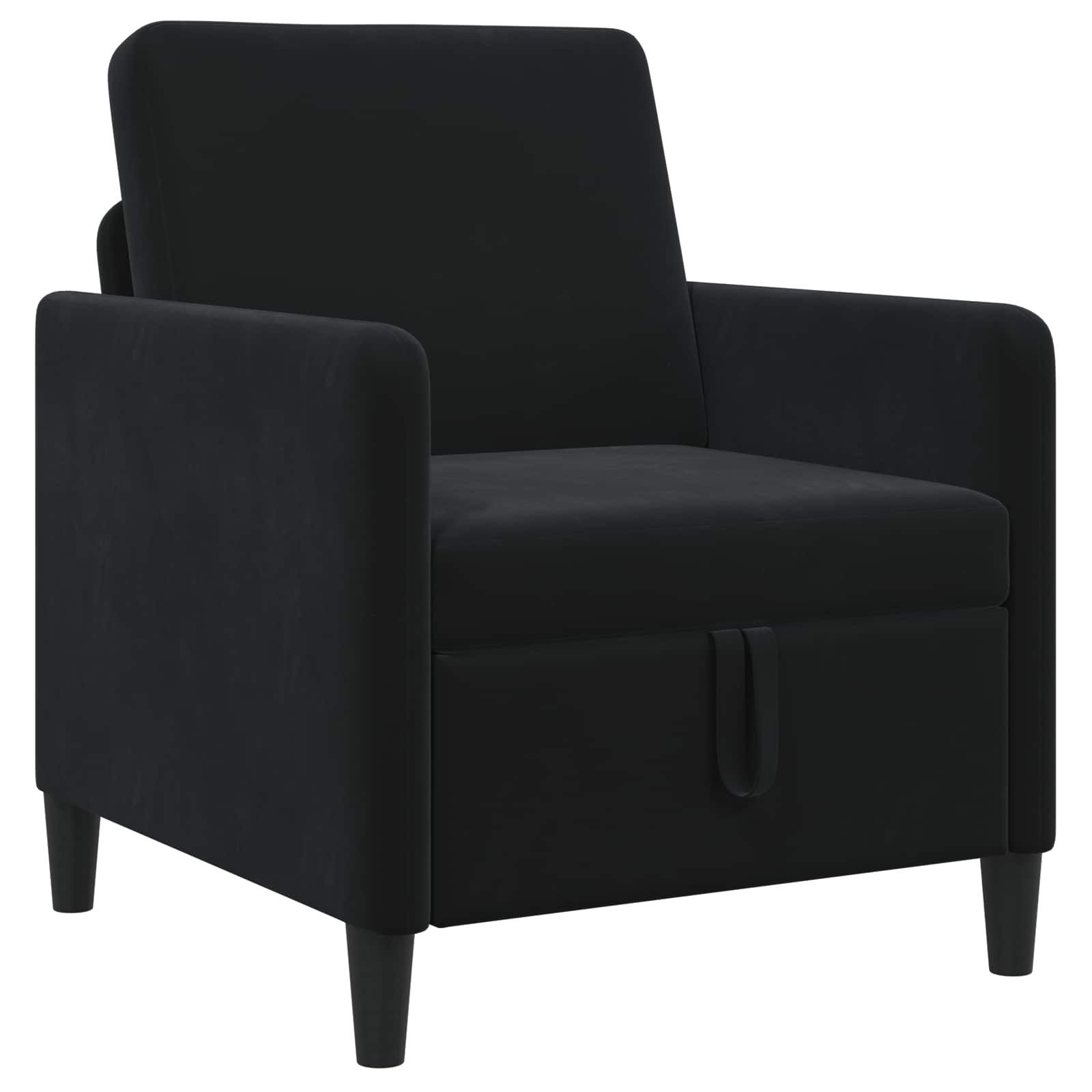 Sofa avec rangement Noir 72 x 78 x 87 cm Polyester