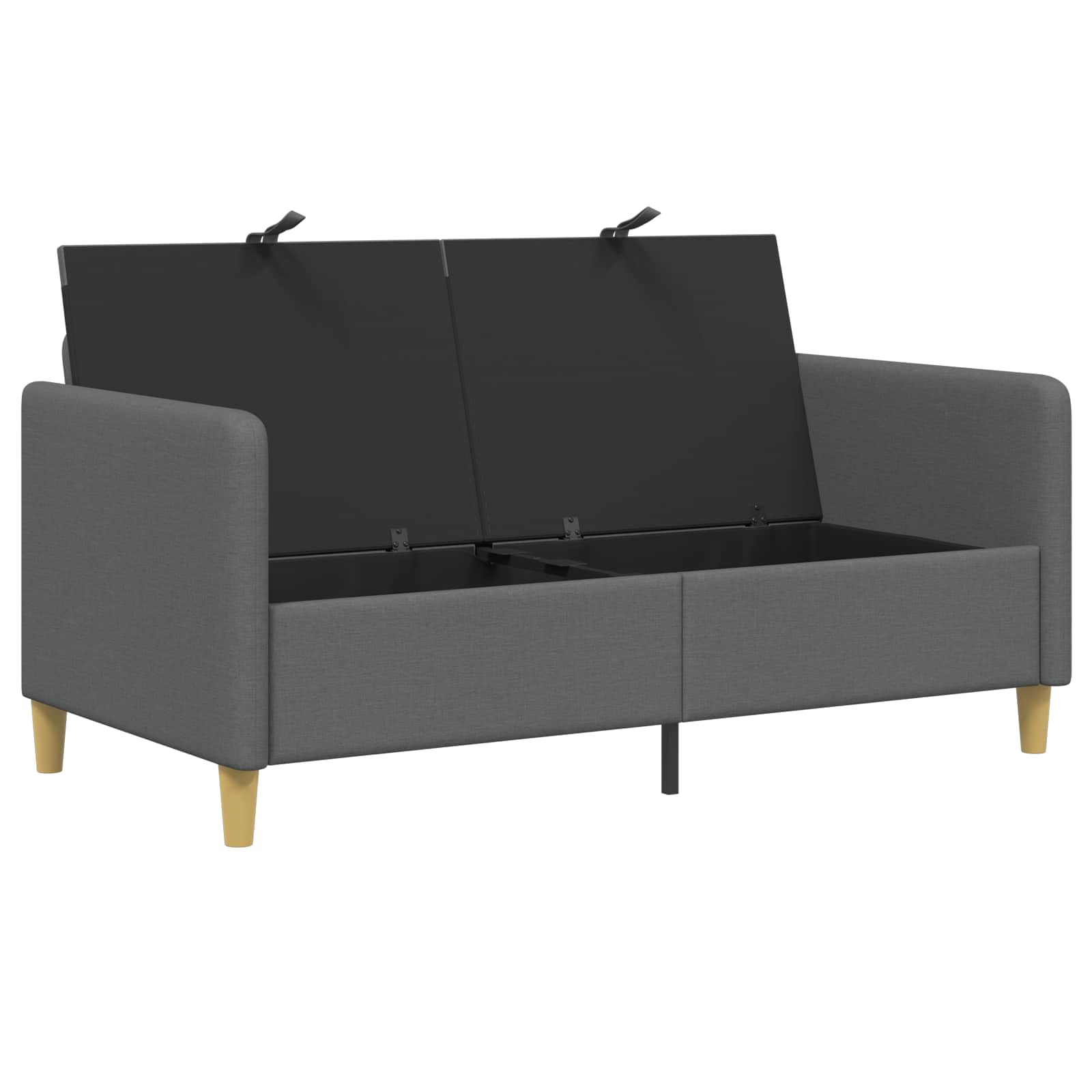 Sofa avec rangement Gris foncé 152 x 78 x 87 cm Polyester - XIOS