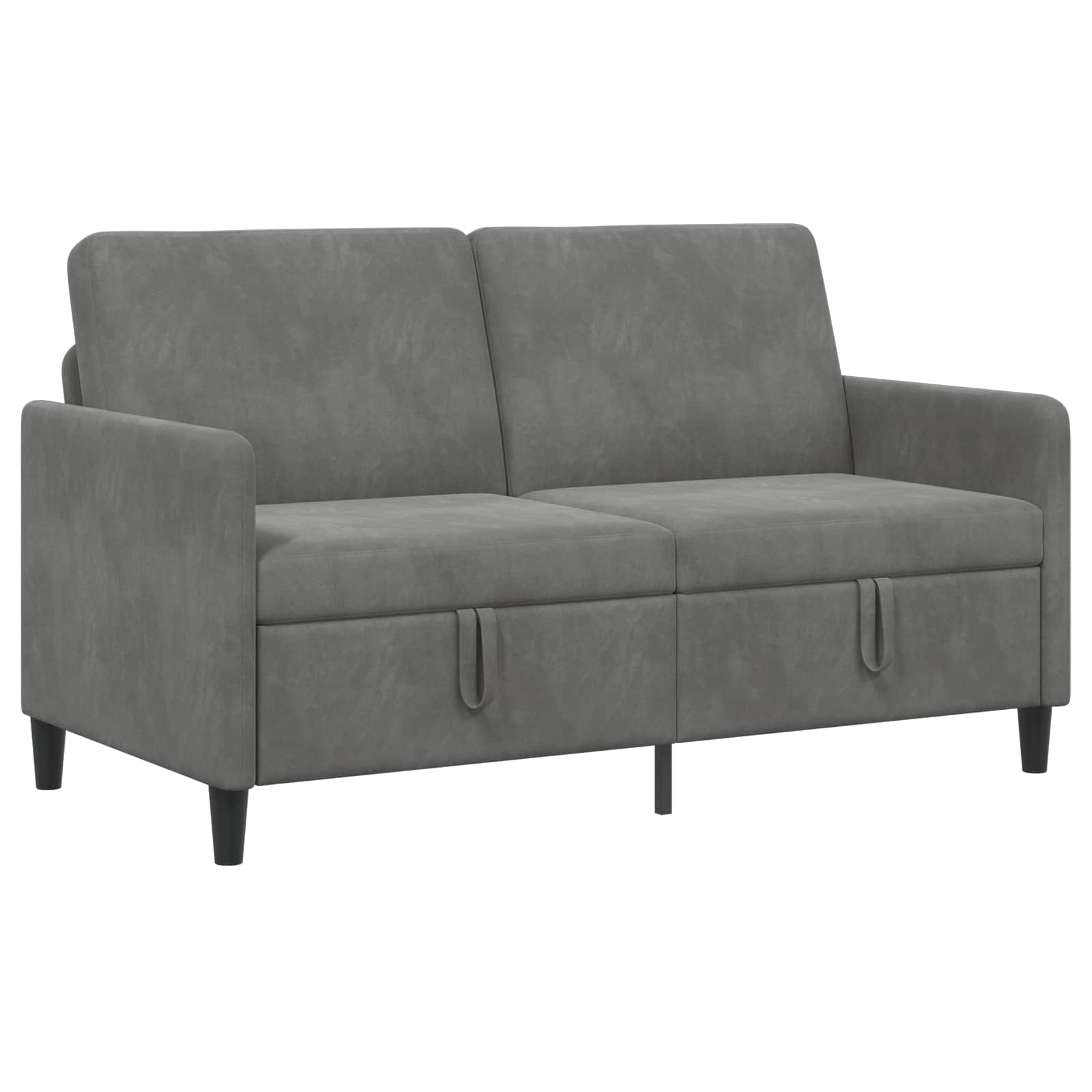 Sofa avec rangement Gris foncé 152 x 78 x 87 cm Polyester