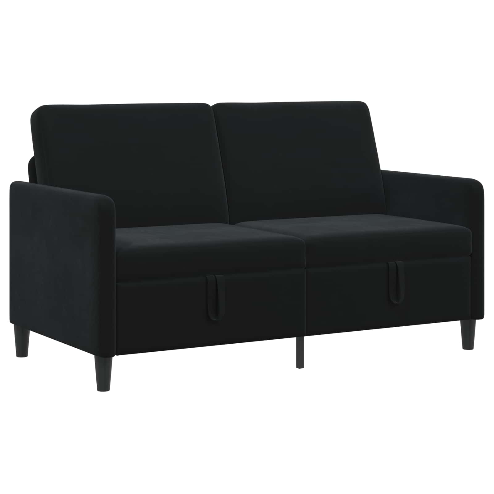Sofa avec rangement Noir 152 x 78 x 87 cm Polyester