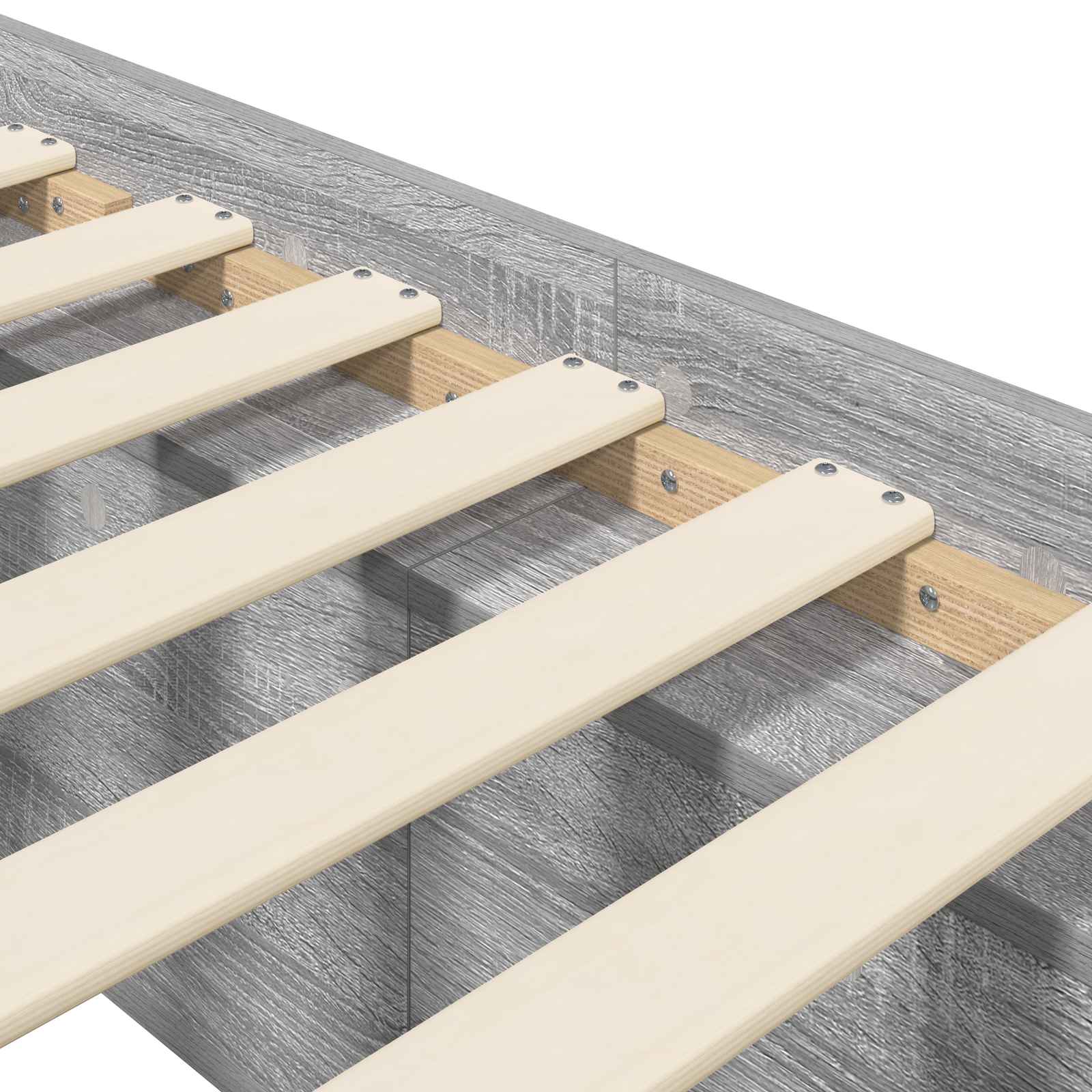 Cadre de lit avec rangement Sonoma gris 80 x 200 cm