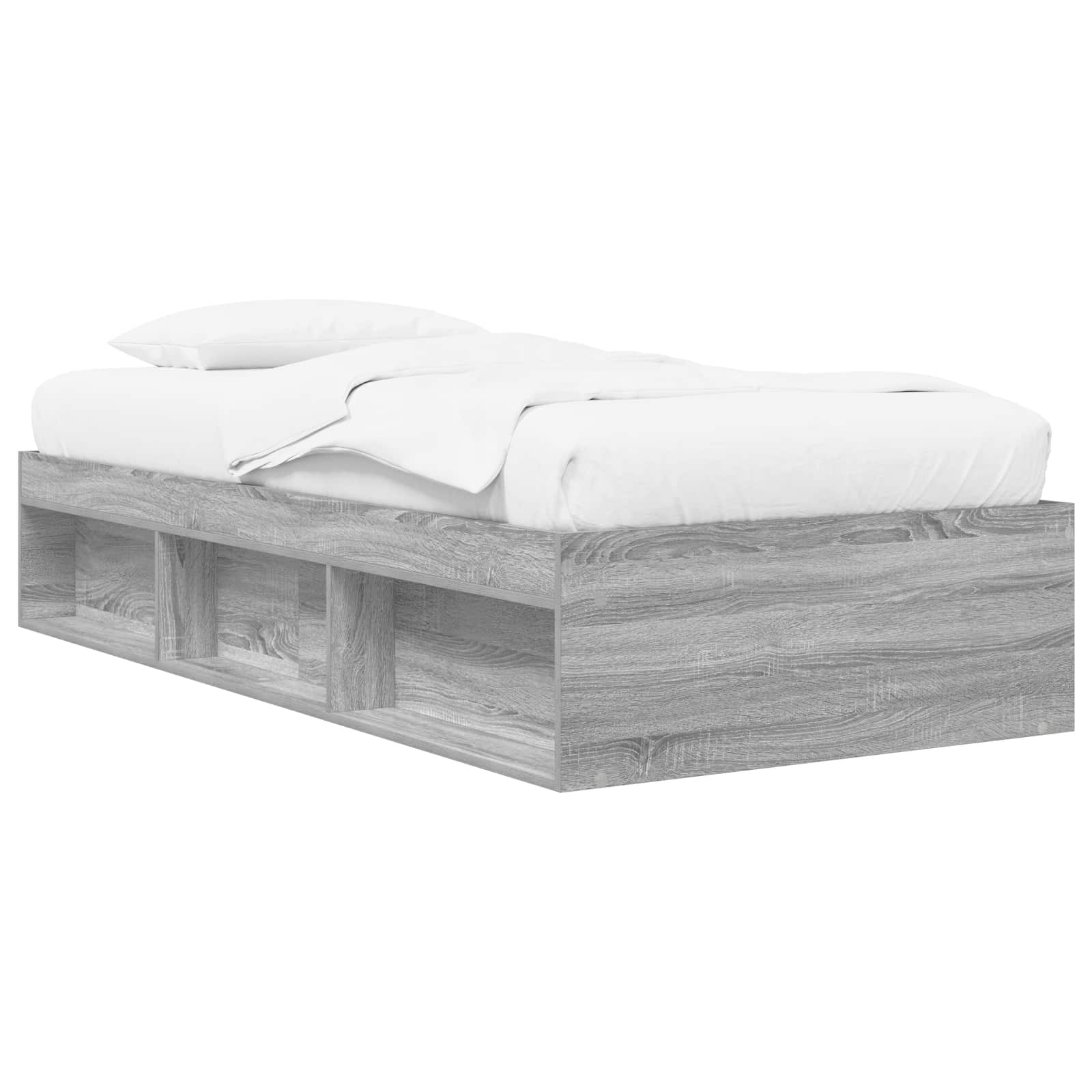 Cadre de lit avec rangement Sonoma gris 80 x 200 cm