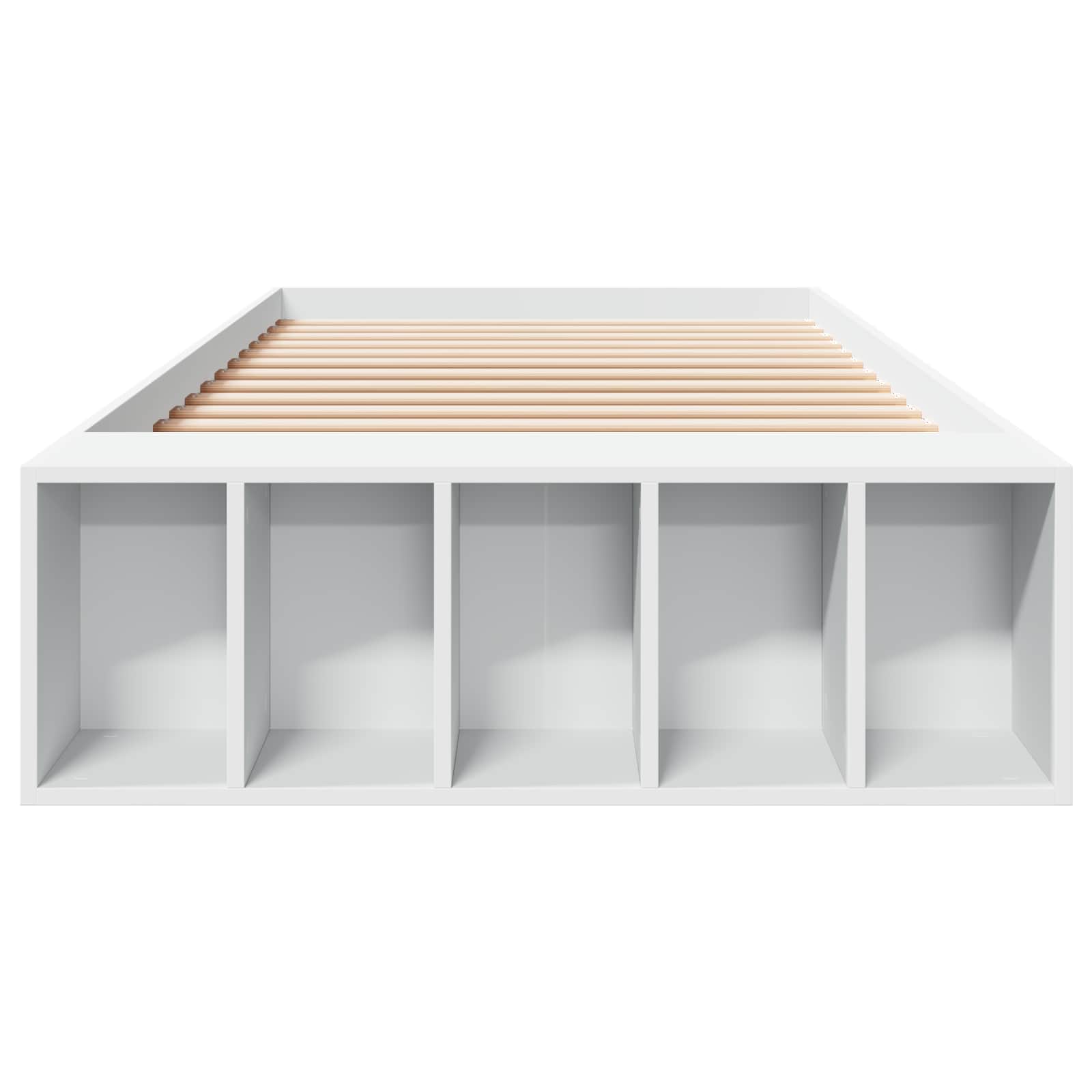 Cadre de lit avec rangement Blanc 80 x 200 cm Bois d'ingénierie