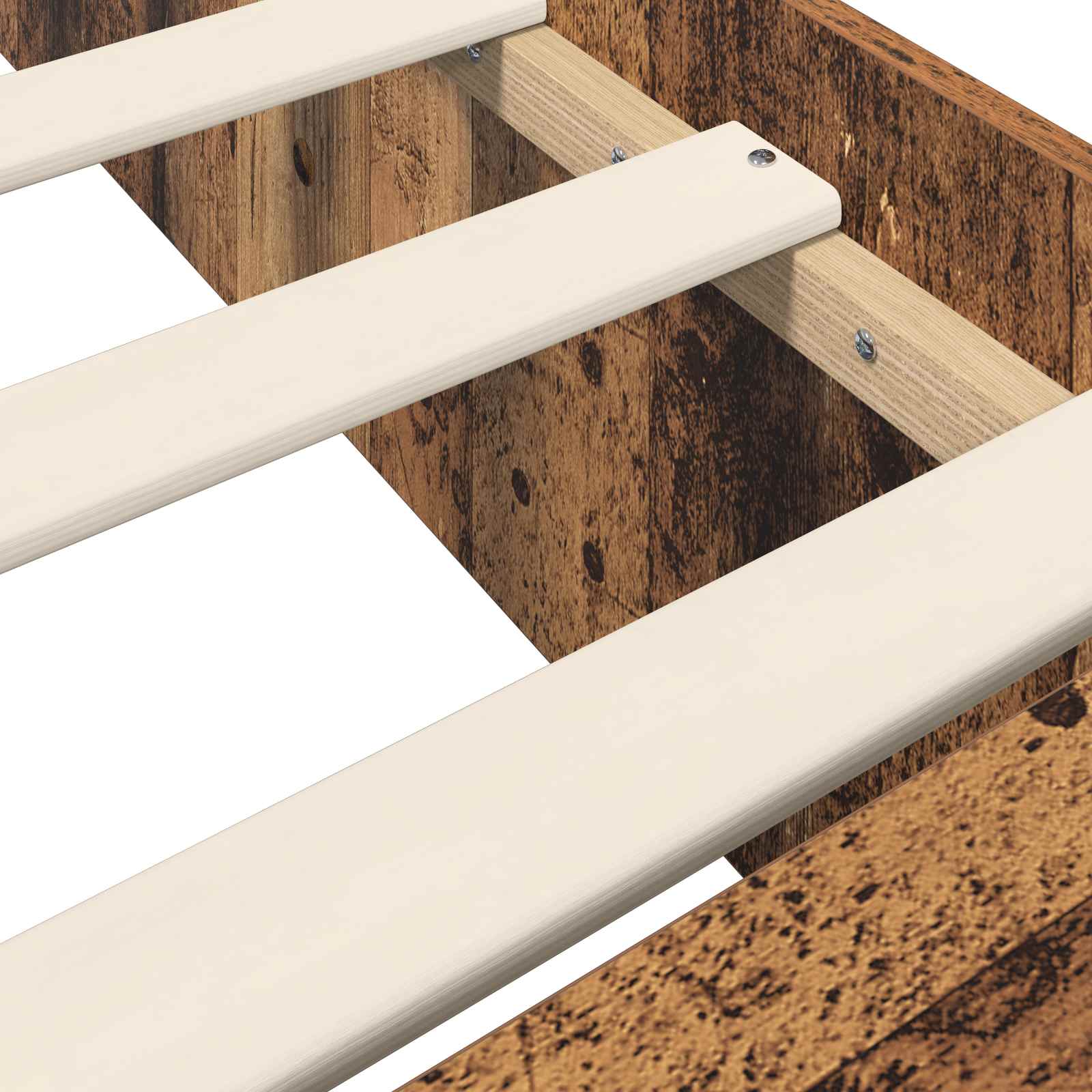 Cadre de lit avec rangement Bois ancien 80 x 200 cm