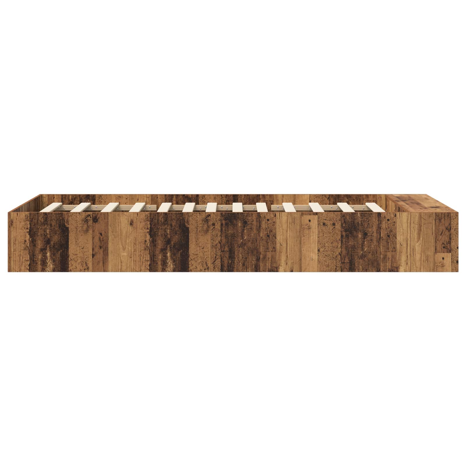 Cadre de lit avec rangement Bois ancien 80 x 200 cm