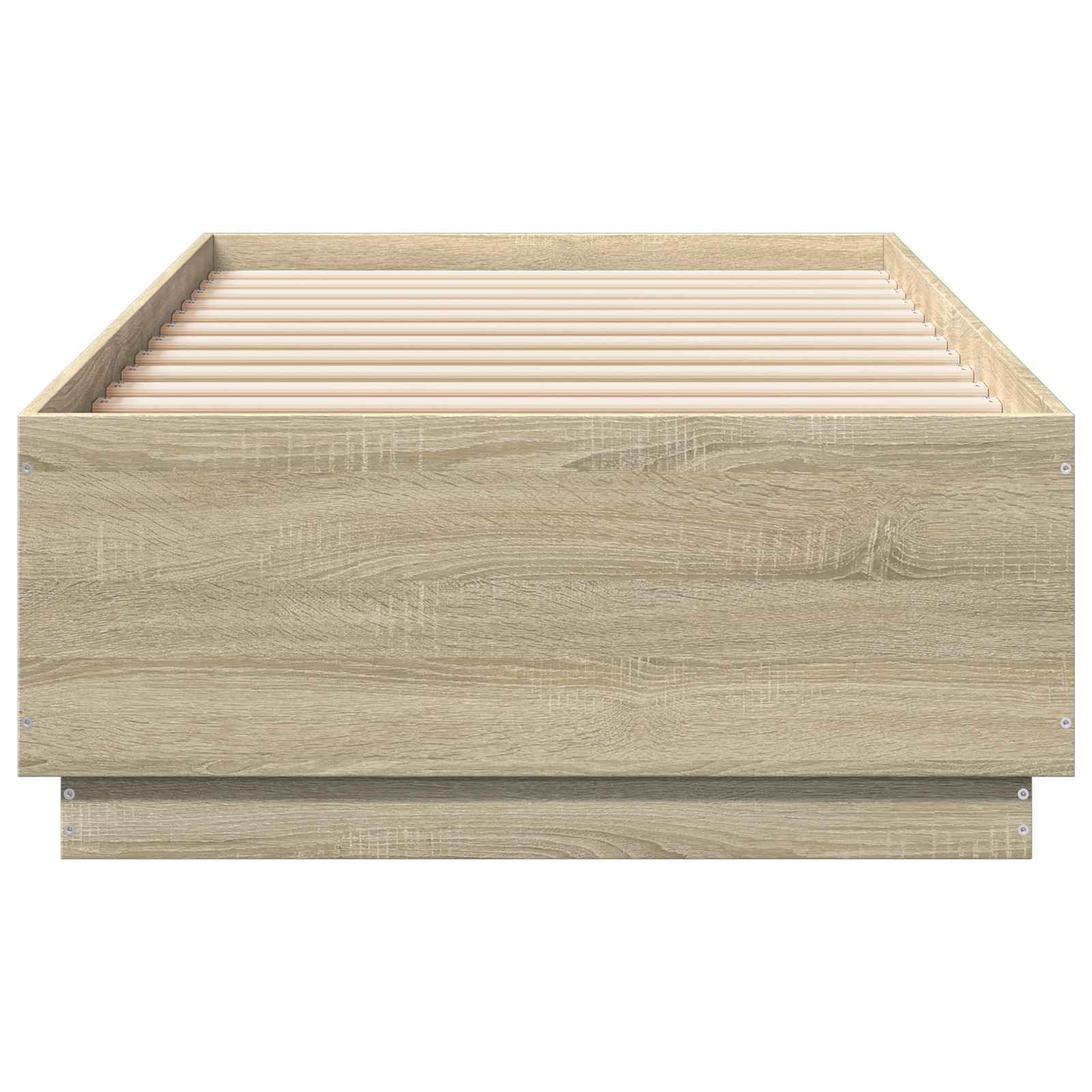 Cadre de lit avec LED avec bandes LED Chêne Sonoma 80 x 200 cm