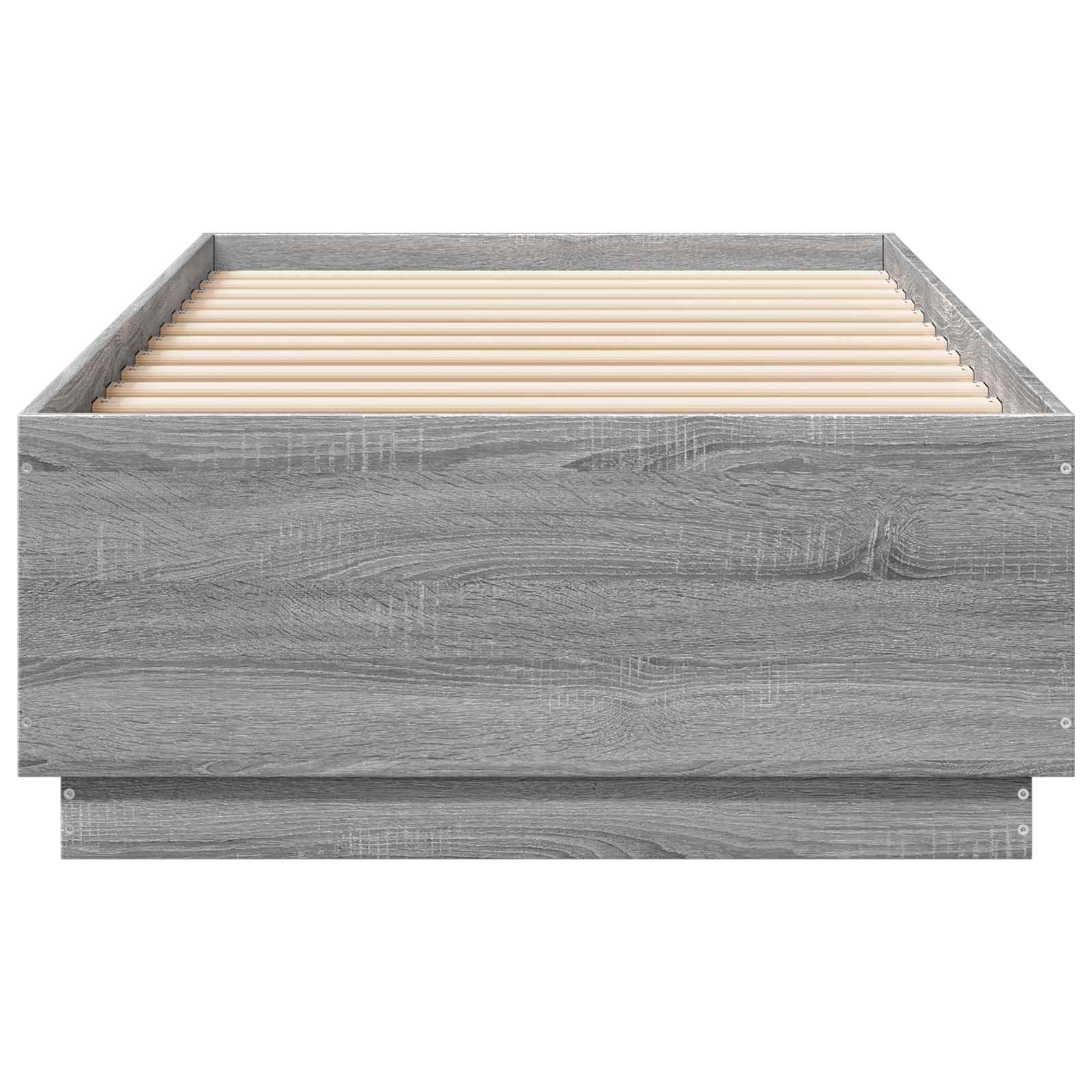 Cadre de lit avec LED Sonoma gris 80 x 200 cm Bois d'ingénierie