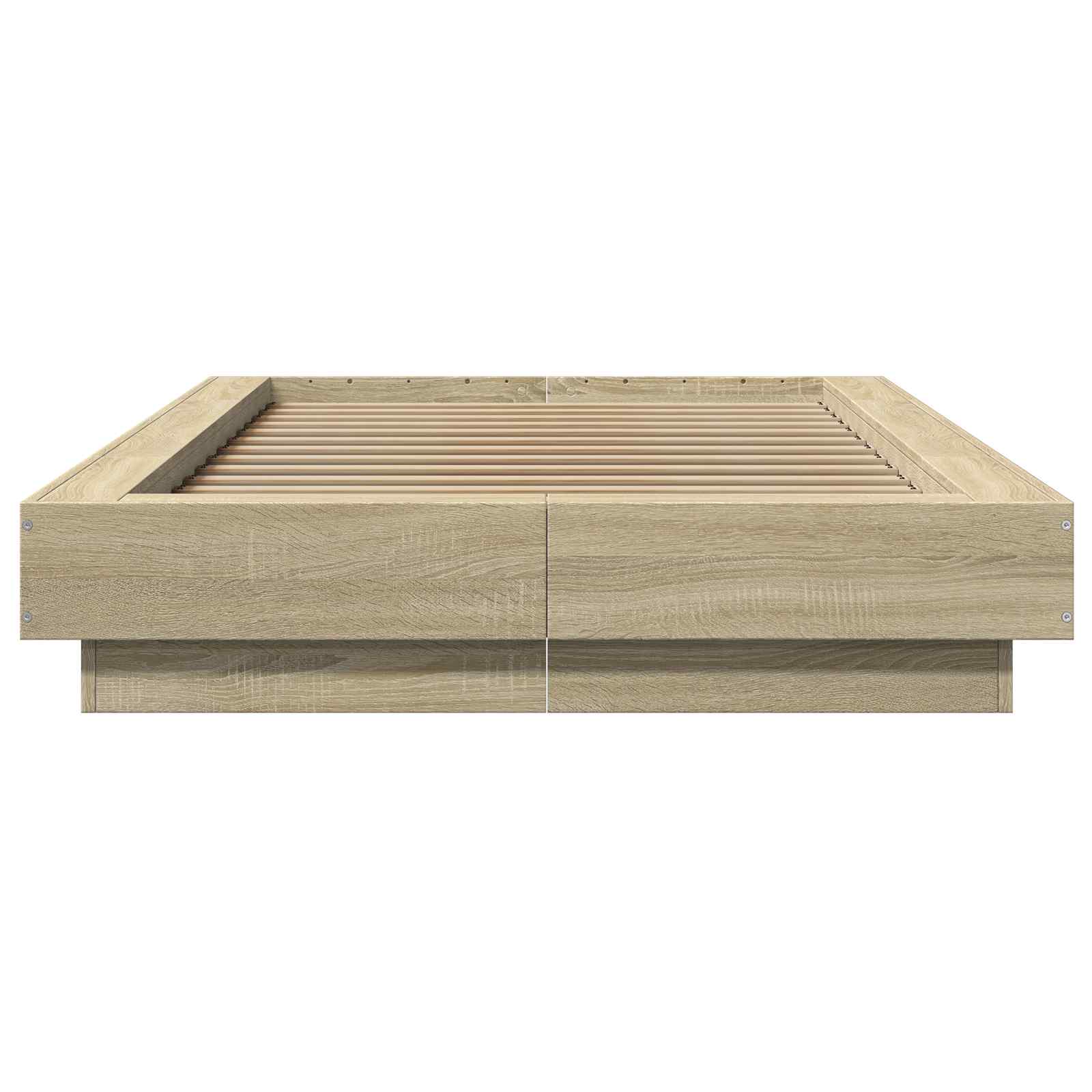 Cadre de lit avec LED avec bandes LED Chêne Sonoma 80 x 200 cm